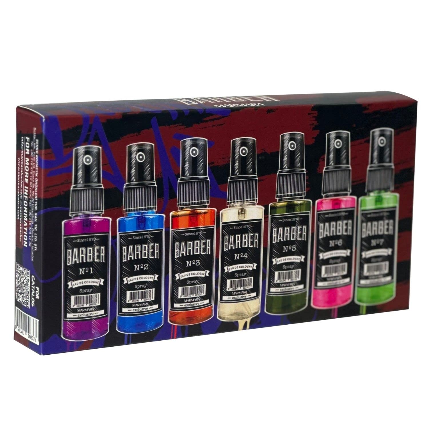 Travel Size Marmara Barber Cologne (50ml) - Ideal for Modern Barbers & Shaving Enthusiasts