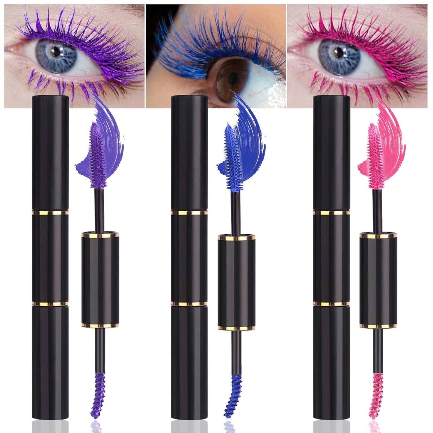 Colored Mascara Set - 9 Waterproof Shades for Long-Lasting Eye Makeup - Perfect Mother's Day Gift