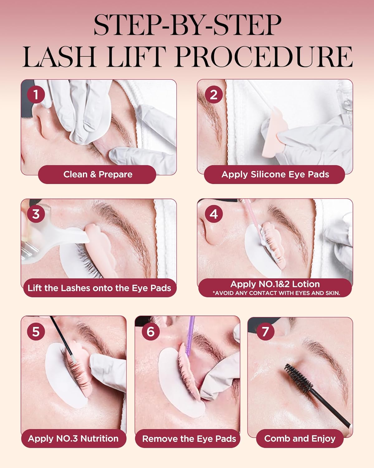Lash Lift Kit by BEYELIAN - Professional Eyelash Perming & Curling for Salon & DIY Use