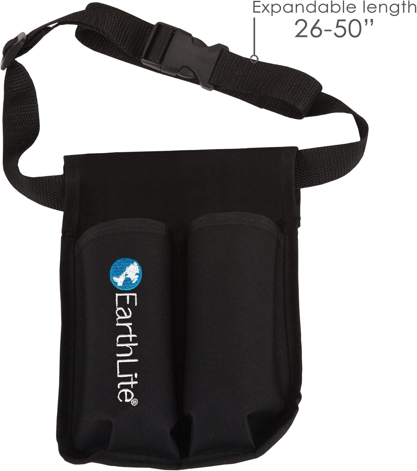 EARTHLITE Double Holster Massage Bottle Kit - 2 Heavy-Duty 8oz Bottles & Adjustable Strap for Oils & Lotions