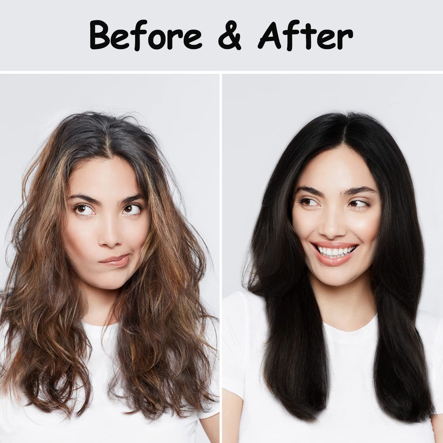 Black Argan Oil Hair Dye Shampoo - 16.9 Fl Oz, 3-in-1 Semi-Permanent Color