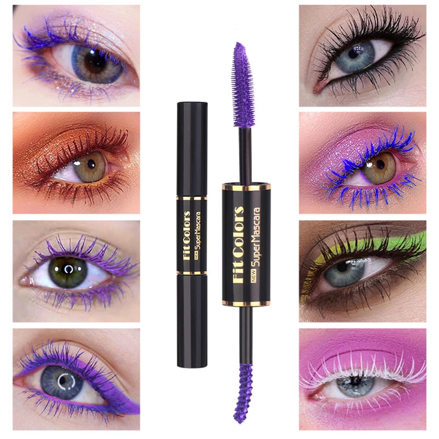Colored Mascara Set - 9 Waterproof Shades for Long-Lasting Eye Makeup - Perfect Mother's Day Gift