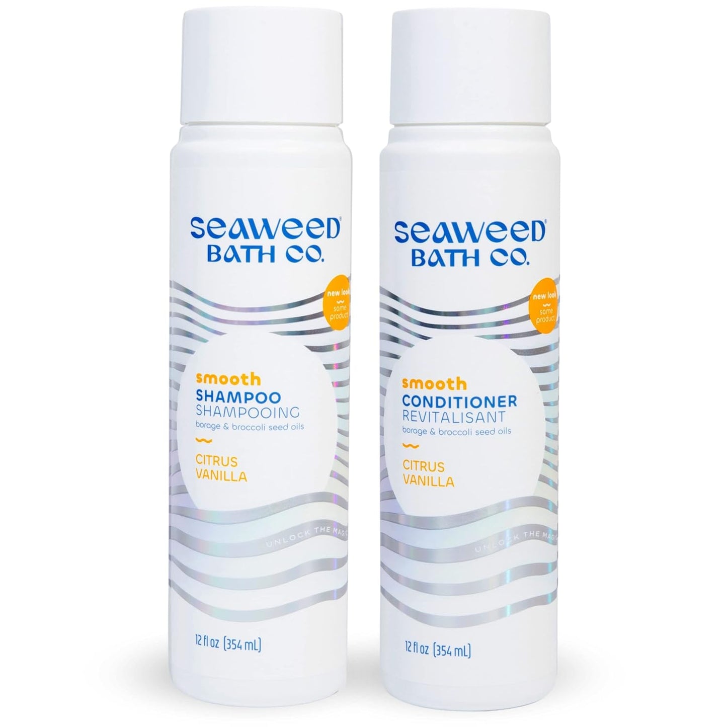 Gentle Shampoo & Conditioner Set - Unscented Hair Care with Hyaluronic Acid & Argan Oil for Sensitive Scalps - 12 oz (Pack of 2)