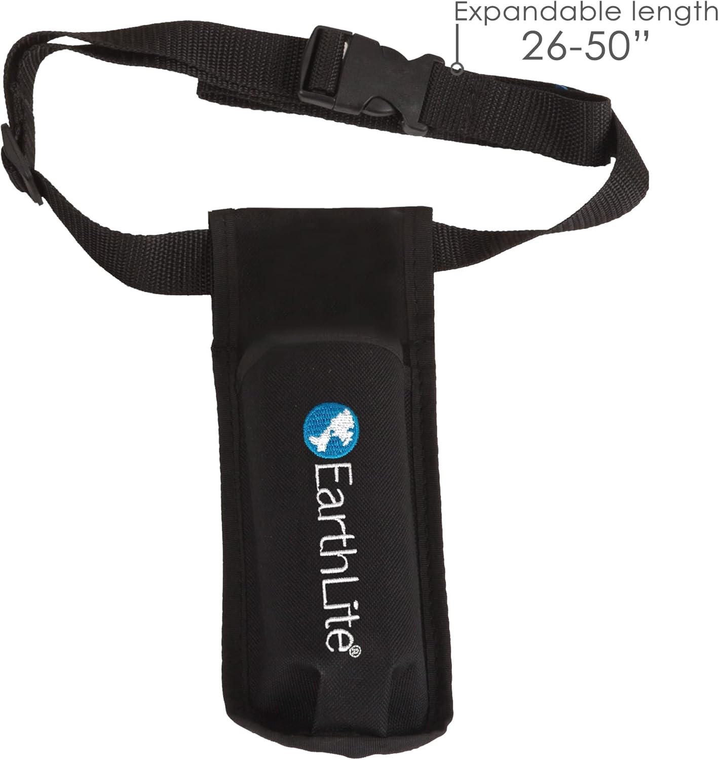 EARTHLITE Double Holster Massage Bottle Kit - 2 Heavy-Duty 8oz Bottles & Adjustable Strap for Oils & Lotions