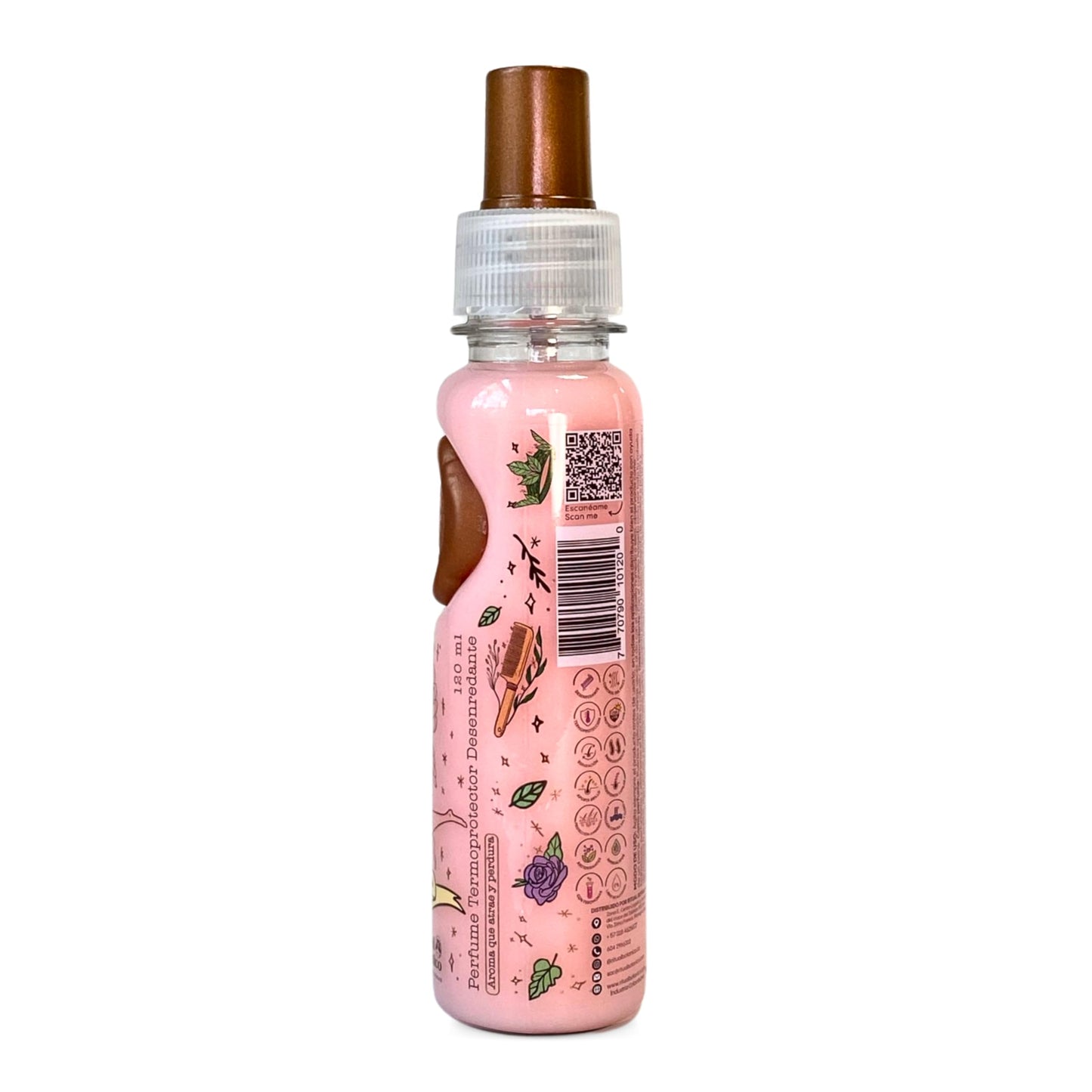 Ritual Botanico Perfume Termoprotector para Cabello, Sin Alcohol, Antifrizz, Desenredante, Proteccion solar, Con Feromonas, Aroma Seductor Frutal y Floral, Todo Tipo de Cabello 120ml, Pink