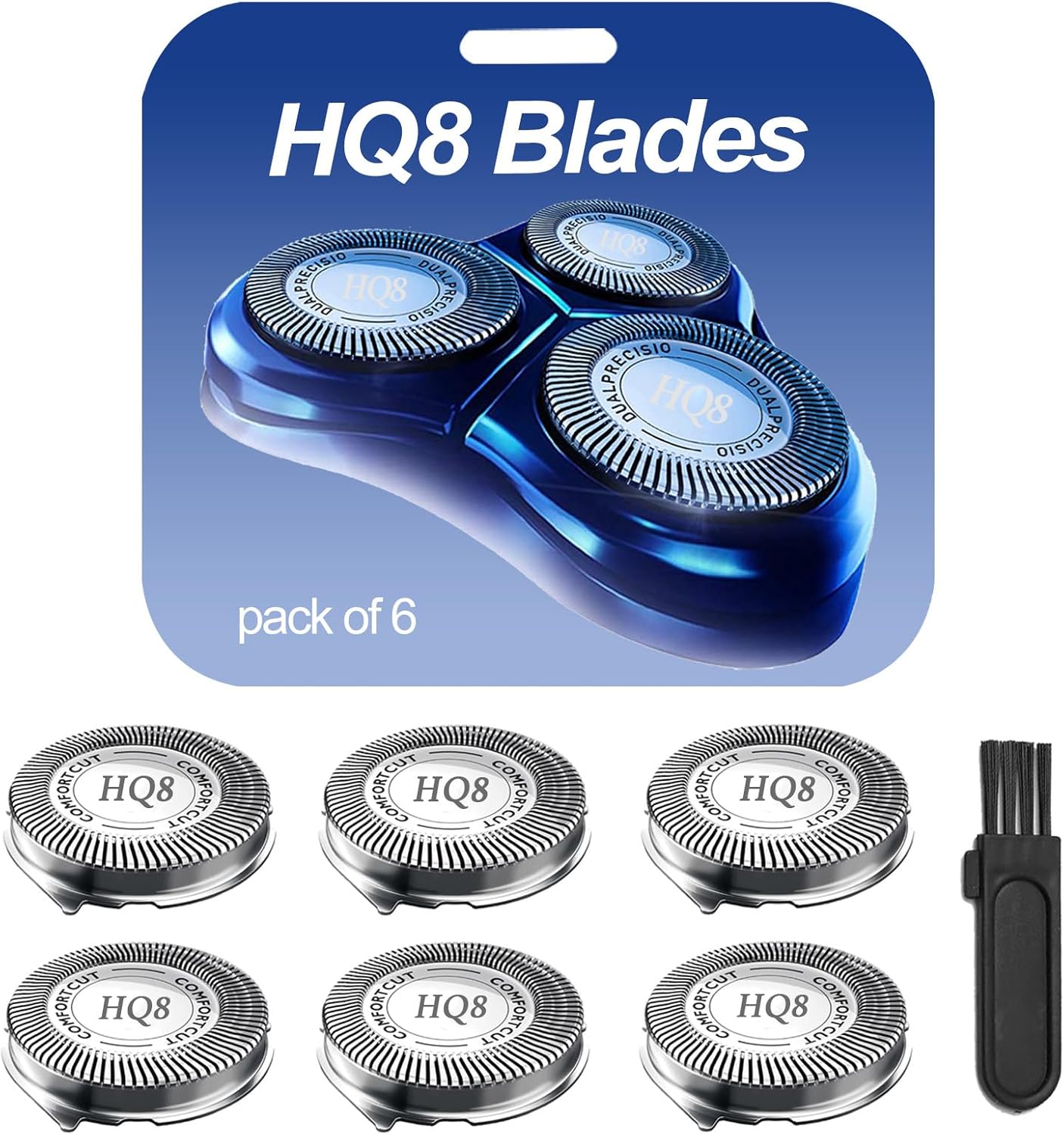 Philips Norelco Series 5000 Shaver Replacement Heads - 6-Pack Rotary Blades for Fast, Smooth Shaving