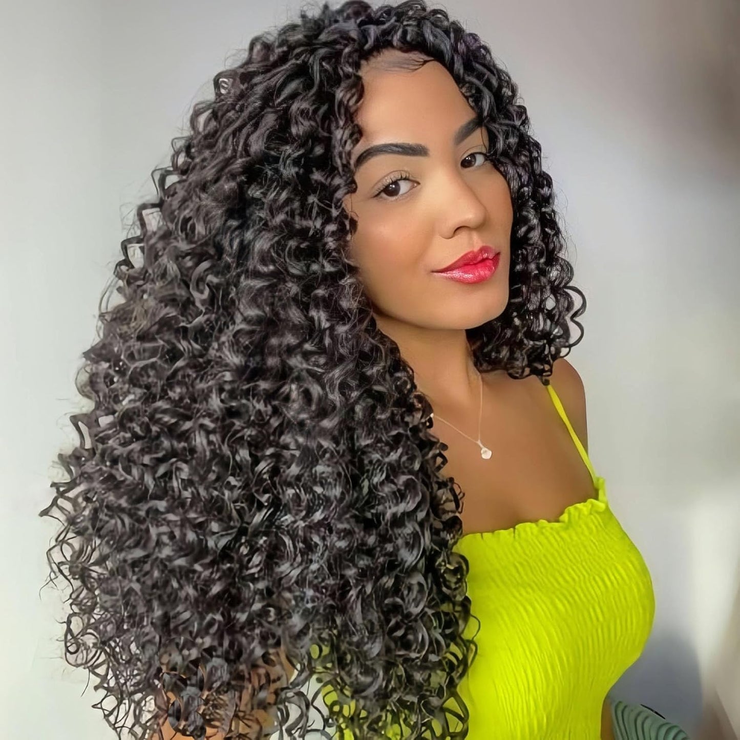 GoGo Curl Crochet Hair 10 Inch - 8 Packs Ombre Brown Water Wave Extensions for Black Women
