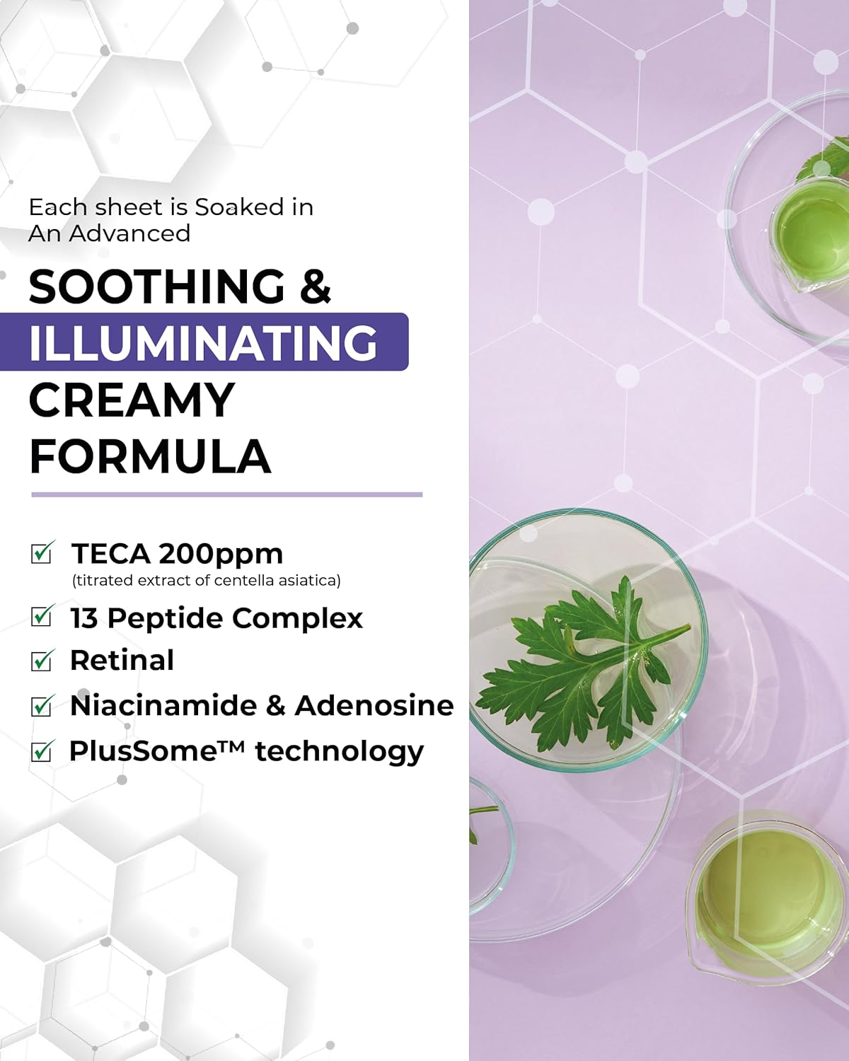 Madeca Mask 24 Pack - Wrinkle Revitalizing Face Sheet Masks with Centella Asiatica & Niacinamide for Skin Elasticity & Instant Lift
