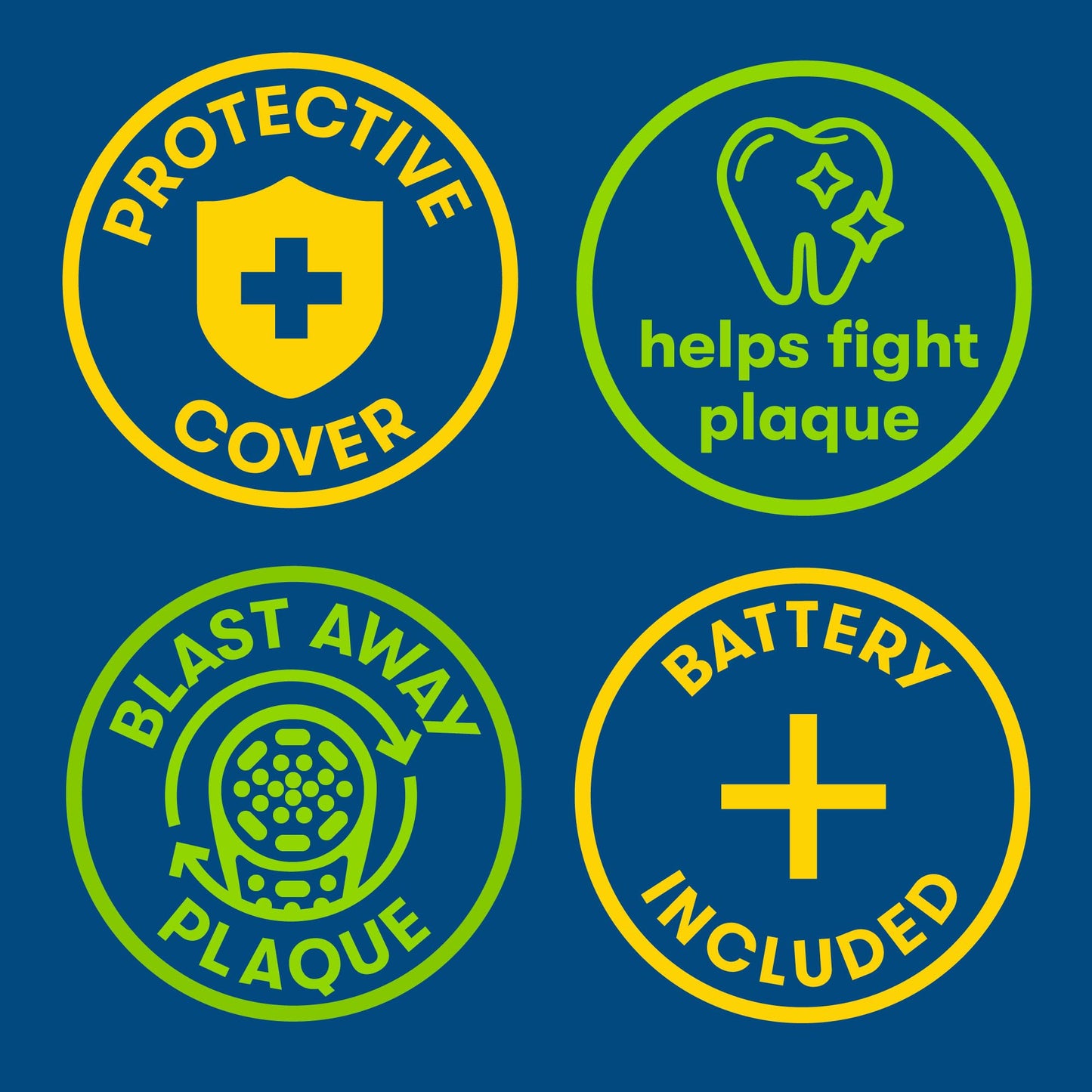 Firefly Clean N' Protect Teenage Mutant Ninja Turtles Power Toothbrush with 3D Character Cover, Soft Bristles, Battery Included, Ages 3+, 1+1