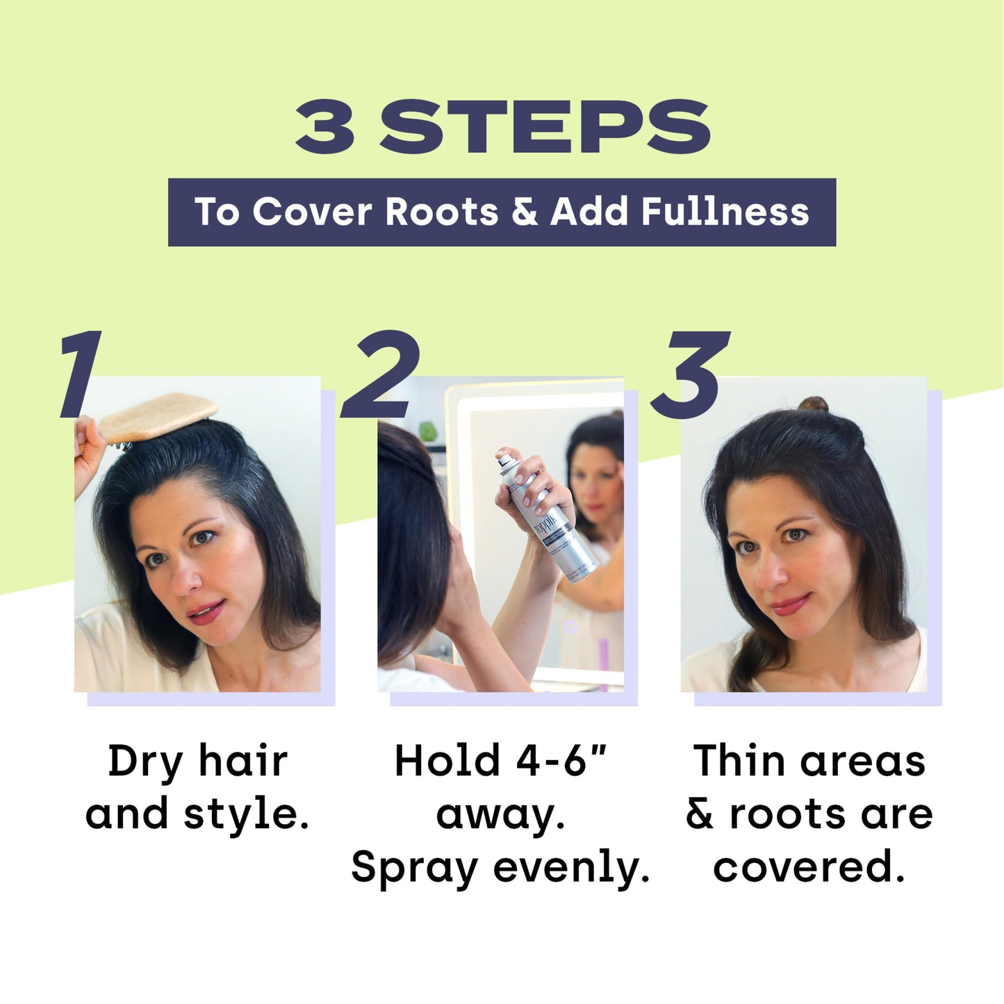 Toppik Colored Hair Thickener, Medium Brown, Volumizing Root Touch Up Concealer Hair Color Spray, Colored Spray for Root Touch Up, Cover Up, Hair Thickening, Hair Building Fiber Spray, 5.1oz Spray