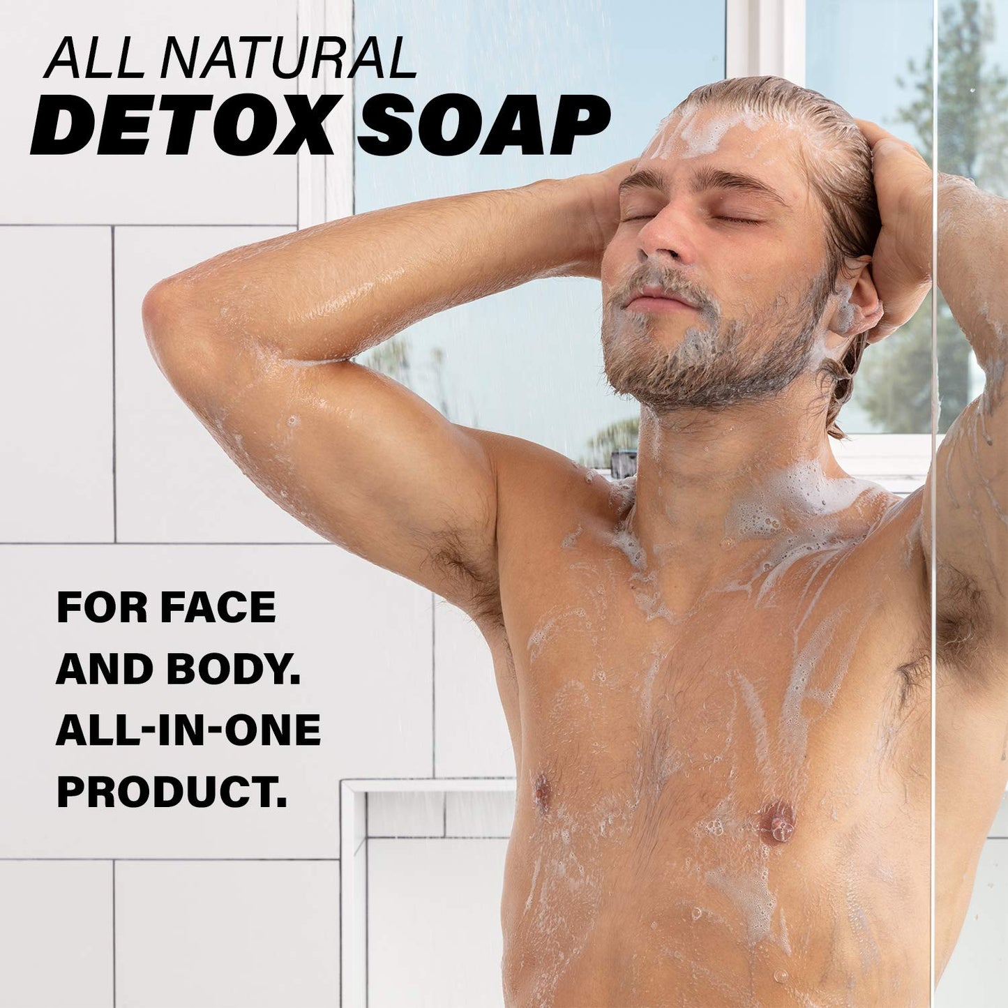 Southern Natural Handmade Activated Charcoal Soap Bar for Face & Body - Perfect for Sensitive Skin & Dry Skin Relief – With Dead Sea Mud, Goat Milk & Peppermint Essential Oil – 2 Pack, 4.5 oz