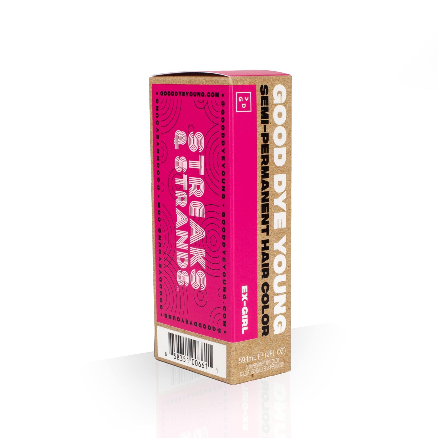 Good Dye Young Streaks and Strands Semi Permanent Hair Dye (Ex-Girl Pink) – UV Protective Temporary Hair Color Lasts 15-24+ Washes – Conditioning Pink Hair Dye – PPD free - Cruelty-Free & Vegan
