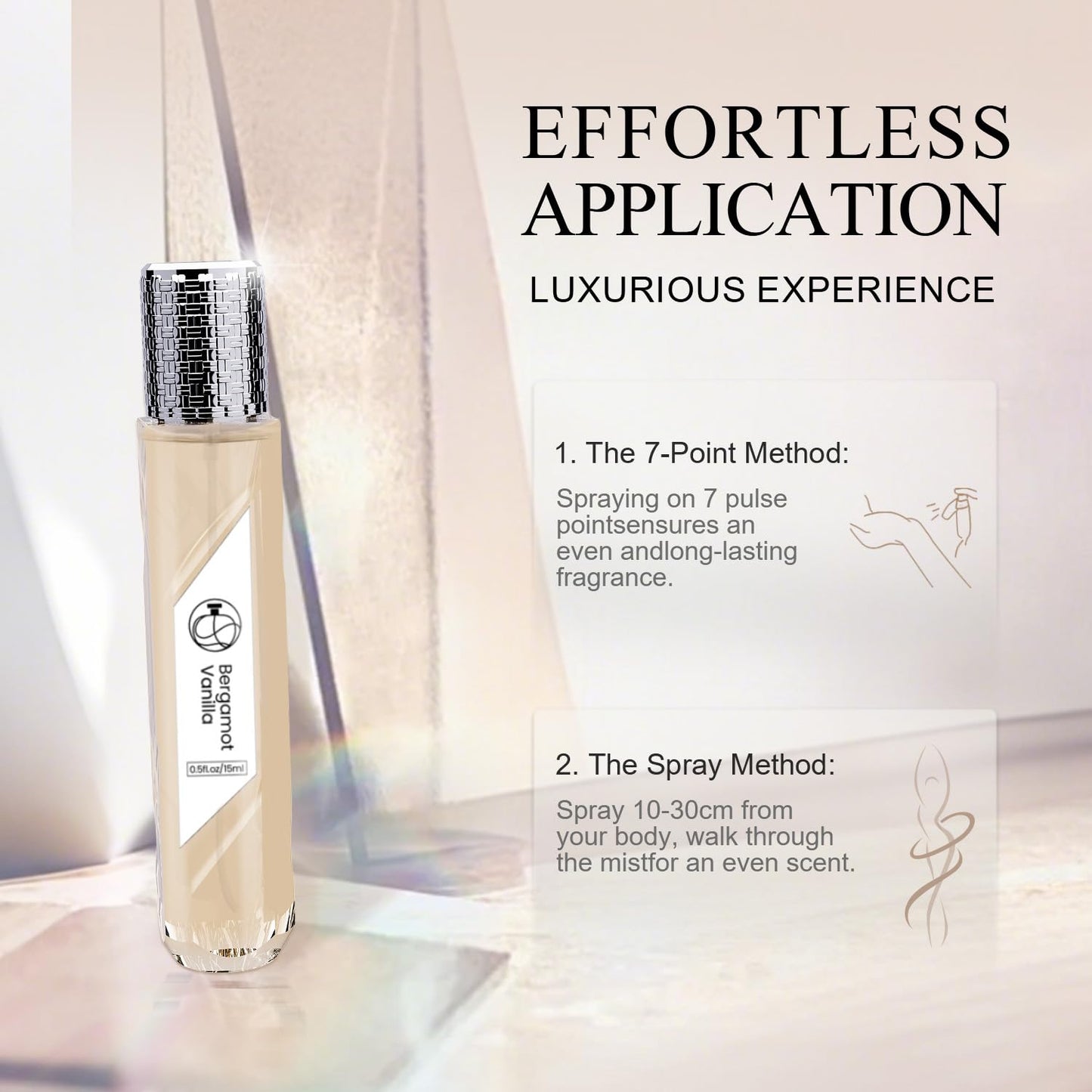 AUREMIST Pheromones Perfumes for Women, Bergamot Vanilla Perfume, Sweet Long Lasting Travel Size Perfume 0.5 fl.oz, Eau De Parfum Enhanced Scents Pheromone Perfumes (Bergamot Vanilla)