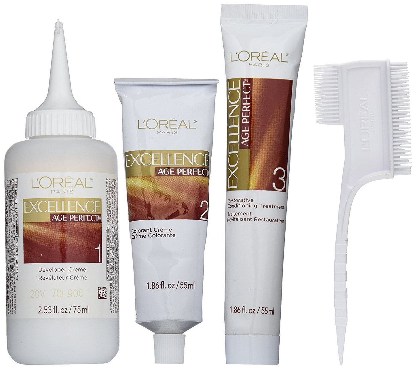 L'Oreal Paris Age Perfect Permanent Hair Color, 7G Dark Natural Golden Blonde, 1 kit