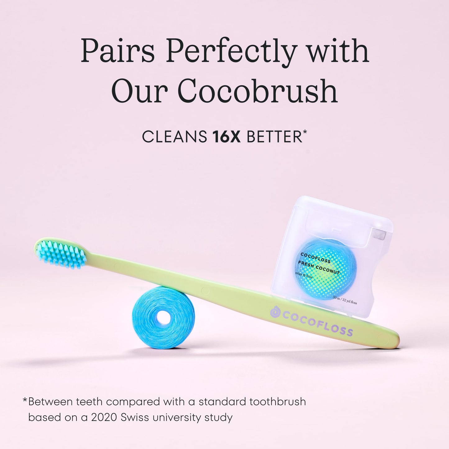 Cocofloss Woven Dental Floss, Dentist-Designed Oral Care, Waxed, Vegan, Kid-Friendly, with Coconut Oil, 4-Pack of Mint, Coconut, Orange, Strawberry (33 yard Each)