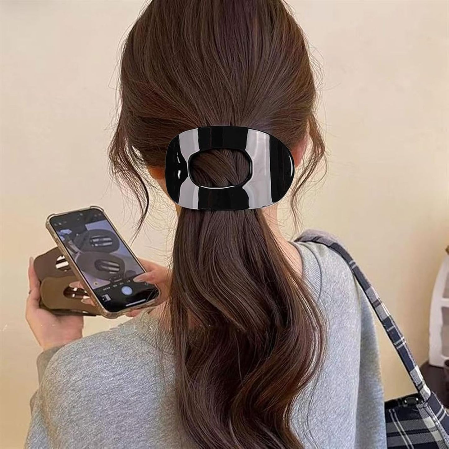 Simple Elegant Duckbill Hair Clip, Benglatt Hair Clip, Flat Hair Clips for Women, Effortless Style, All-Day Hold (4Pcs-C)