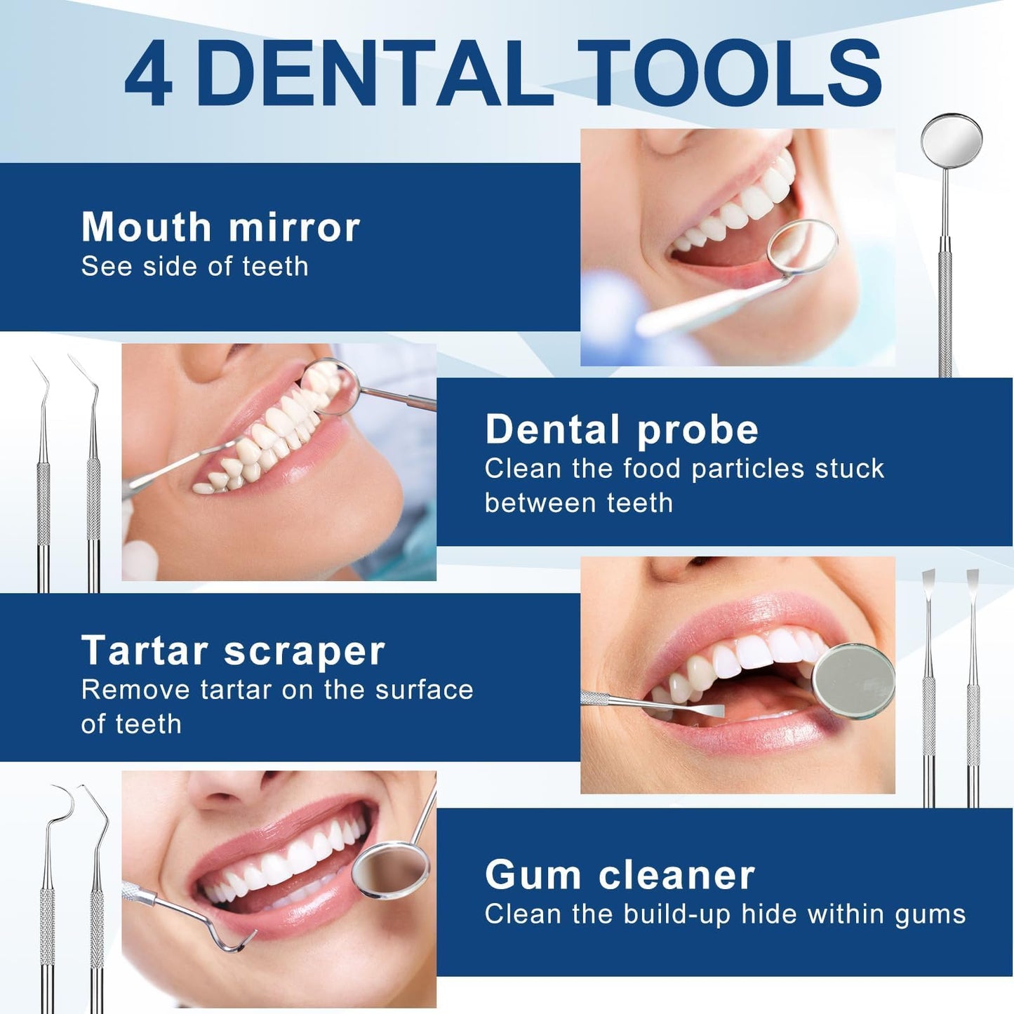 Tooth Repair Kit, Moldable Tooth Filling Repair Kit with 4 Dental Tool, Dental Care Kit Fixing The Missing and Broken Replacements, DIY Natural Filling Fake Teeth,Smile Confidently Again-8A