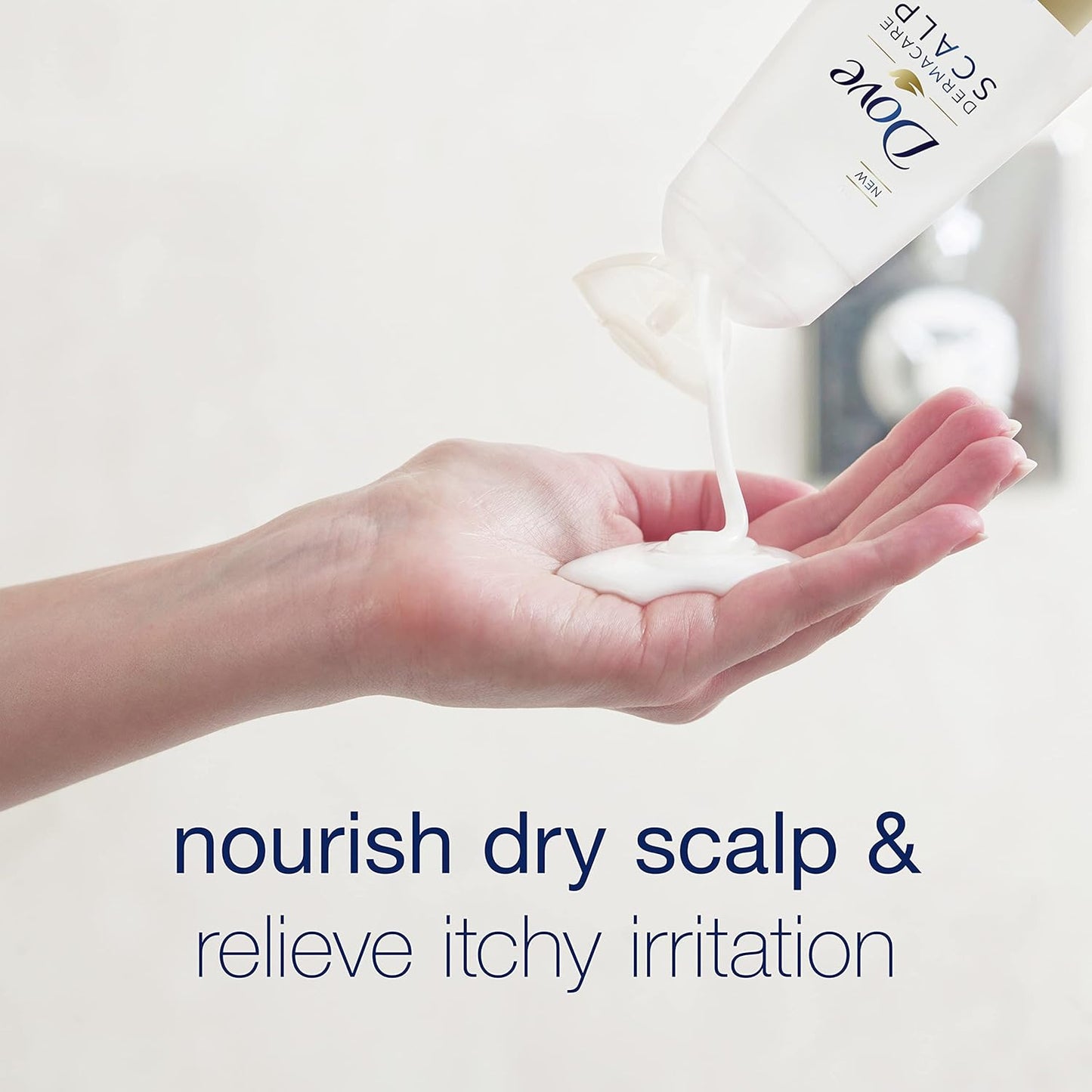 Anti-Dandruff Shampoo for Dryness & Itch Relief - Dove Dermacare Scalp, 3 Bottles (12 FL OZ Each)