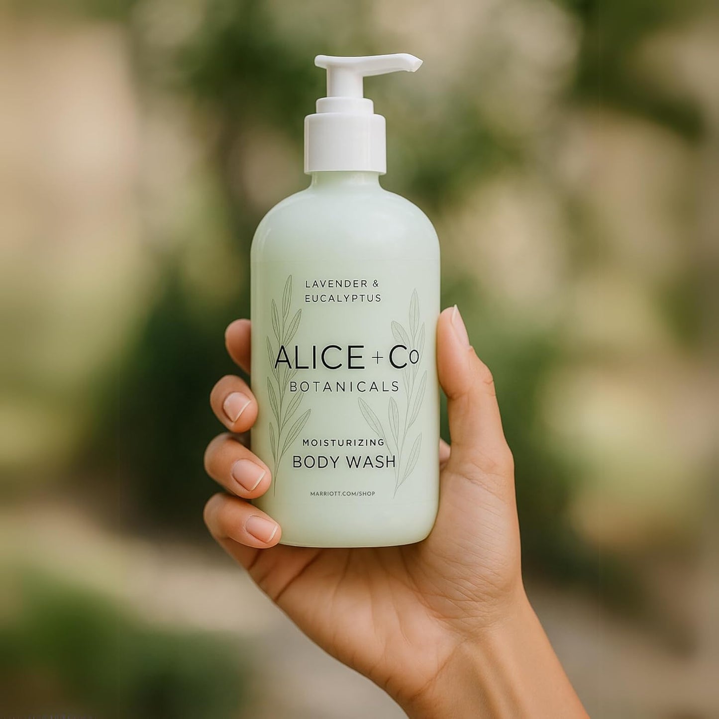 Luxury Lavender & Eucalyptus Body Wash - 8.5 oz Hotel Bath Amenities by Alice + Co.