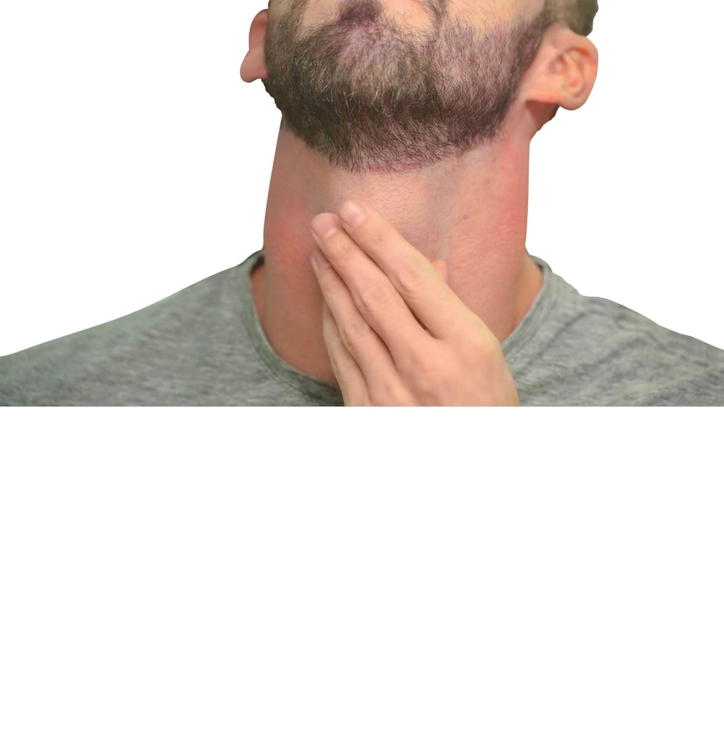 Beard Neckline Shaper Guide - Hands-Free Adjustable Template for DIY Haircuts