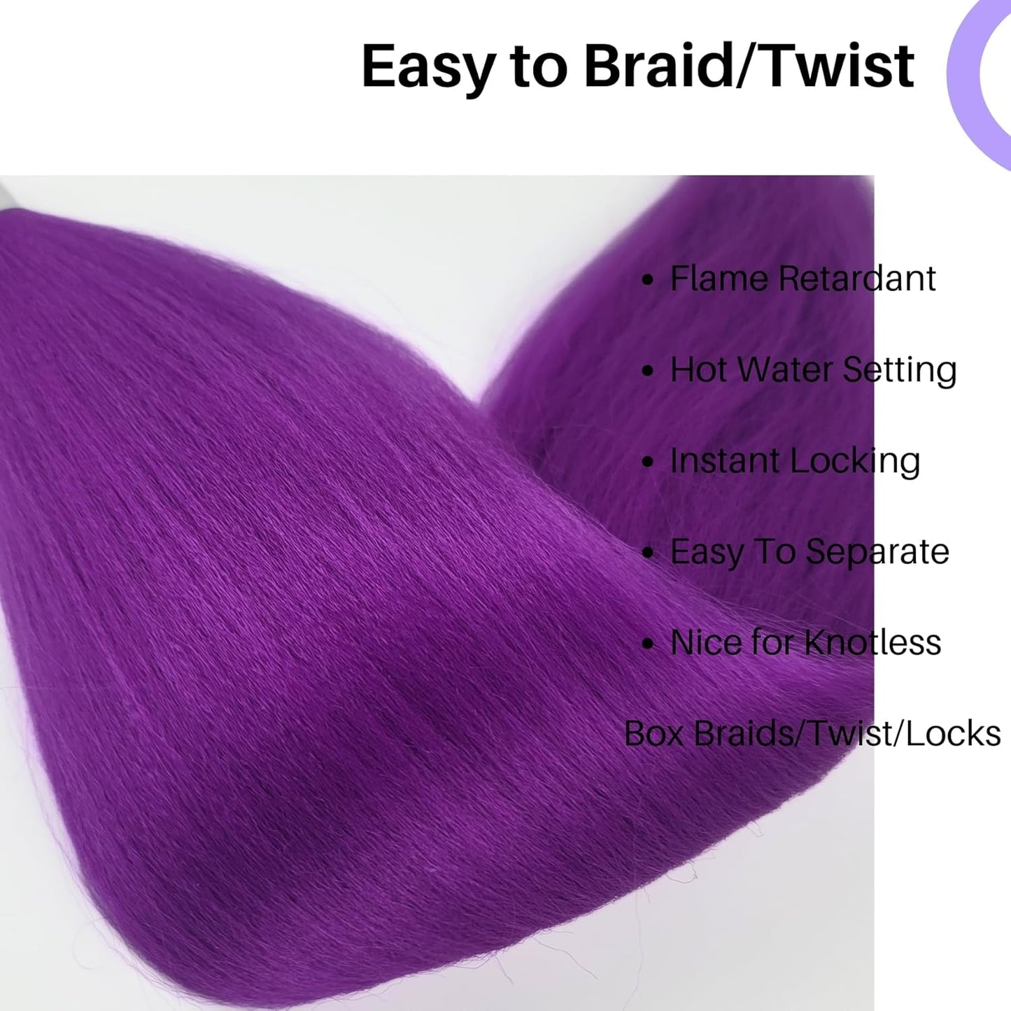 Ash Brown Pre-Stretched Knotless Braiding Hair Extensions - 6 Packs Synthetic Box Braids