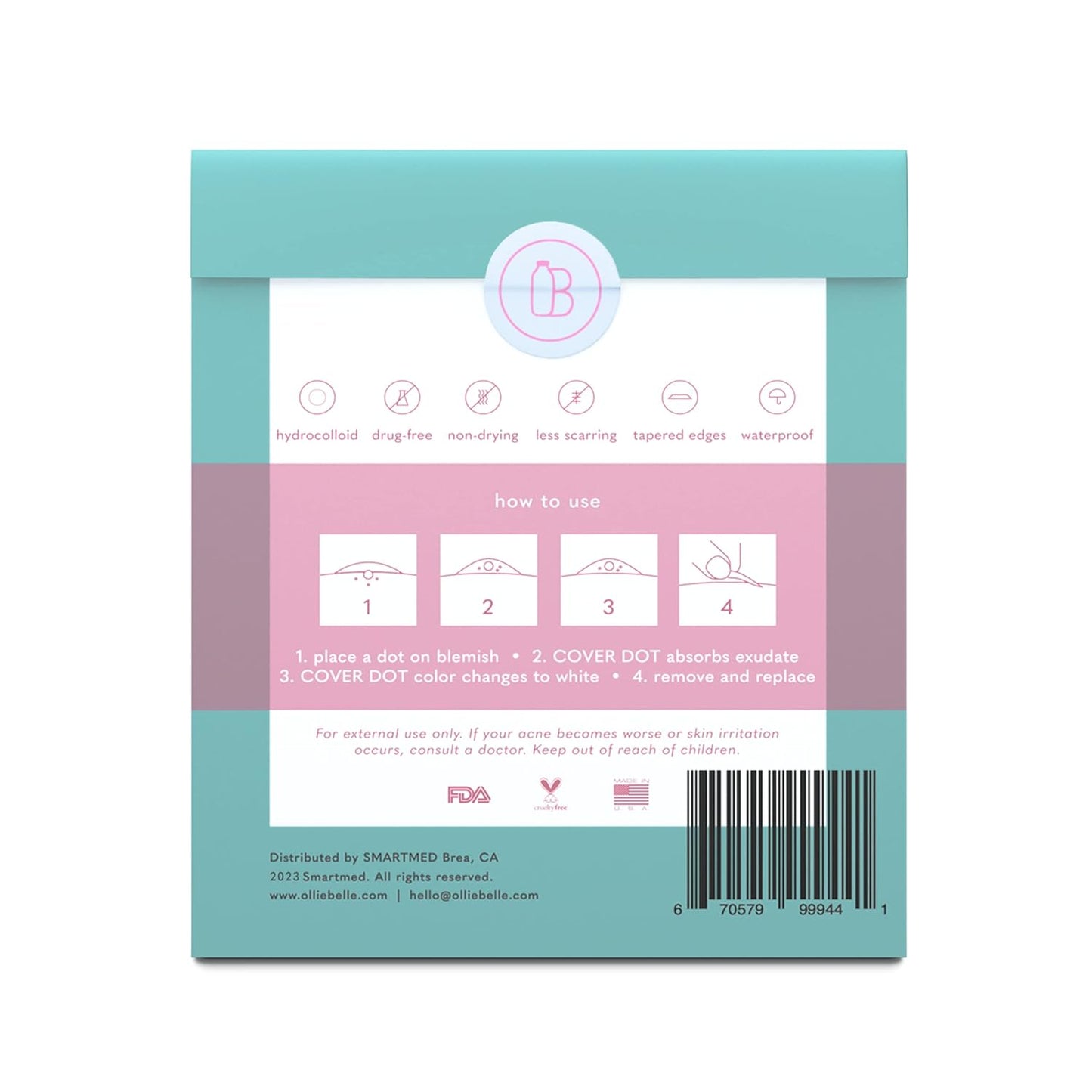 Hydrocolloid Acne Treatment Dots (120 Count) | Clear Waterproof Blemish Patches