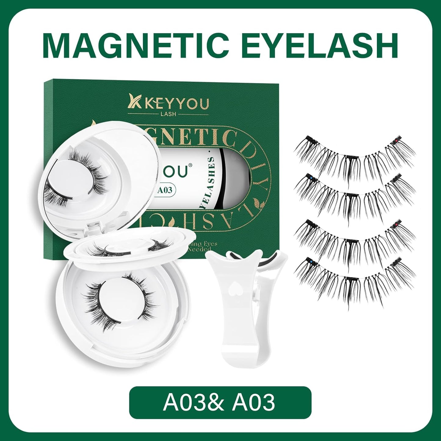 DIY Lash Extension Kit - 280 Soft Cluster Lashes, 100D Curl, Easy Application with Bond & Seal