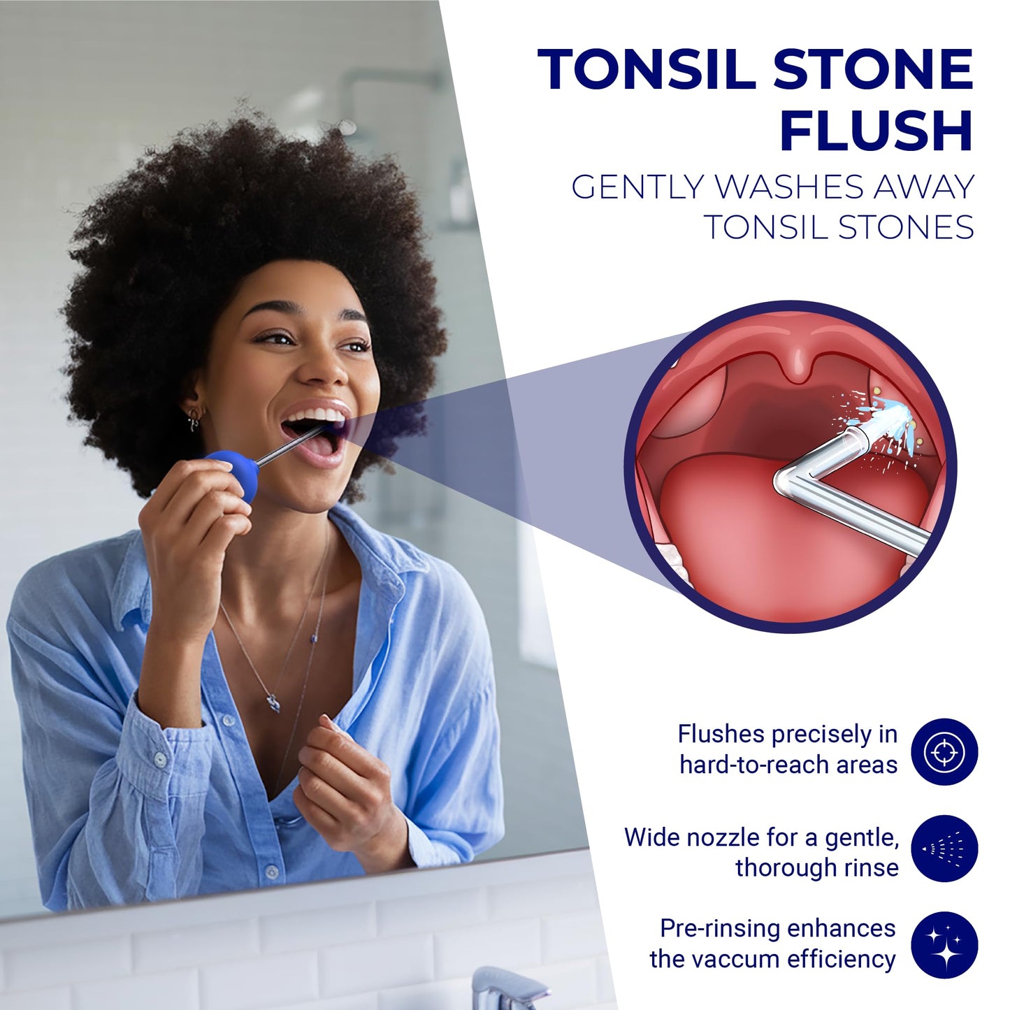 Oravix Tonsil Stone Vacuum, Tonsil Stone Remover Vacuum Suction, Tonsil Stone Cupping Tool, Tonsil Stone Removal Tool with Suction, Tonsil Stones Removal Vacuum, Tonsil Stone Extractor - 3 in 1 Kit