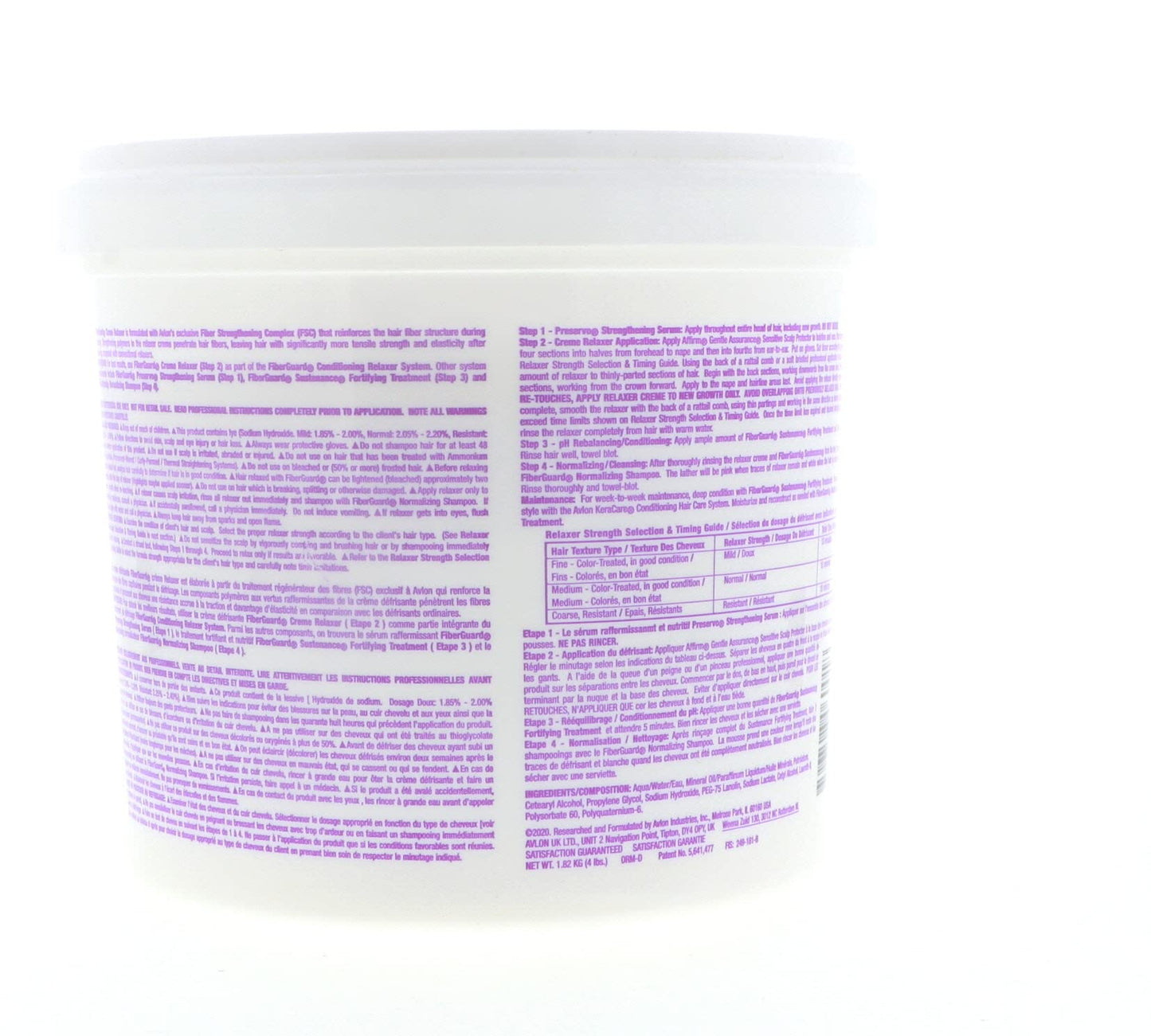 Affirm Fiberguard Mild Creme Relaxer 4lbs