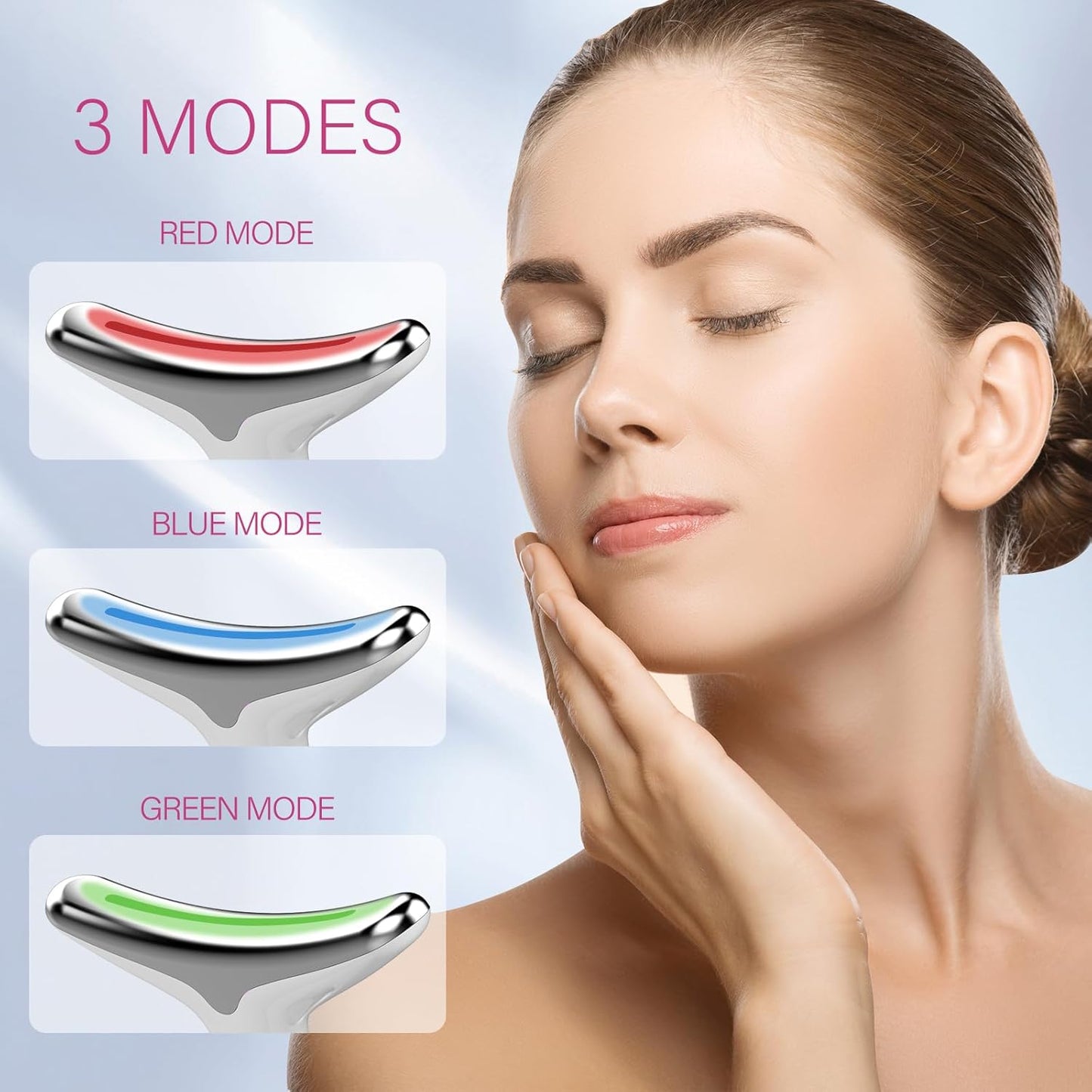 YourMate 3-in-1 Face & Neck Massager - Skin Care Tool for Tension Relief & Boosting Radiance
