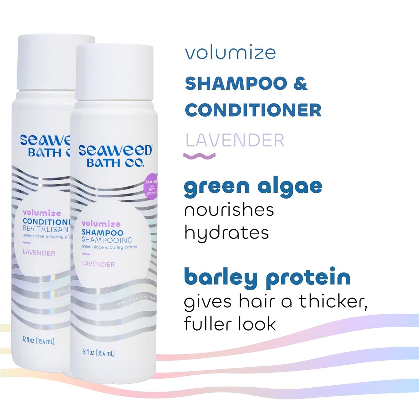 Gentle Shampoo & Conditioner Set - Unscented Hair Care with Hyaluronic Acid & Argan Oil for Sensitive Scalps - 12 oz (Pack of 2)