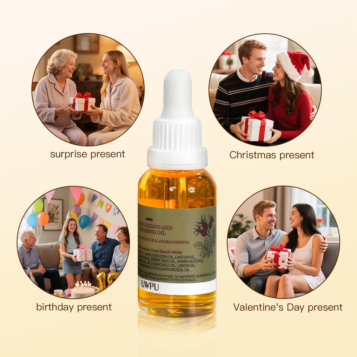 Vitamin E Oil 80,000 IU with Bakuchiol for Wrinkles & Scars - 30ml Natural Skin Moisturizer