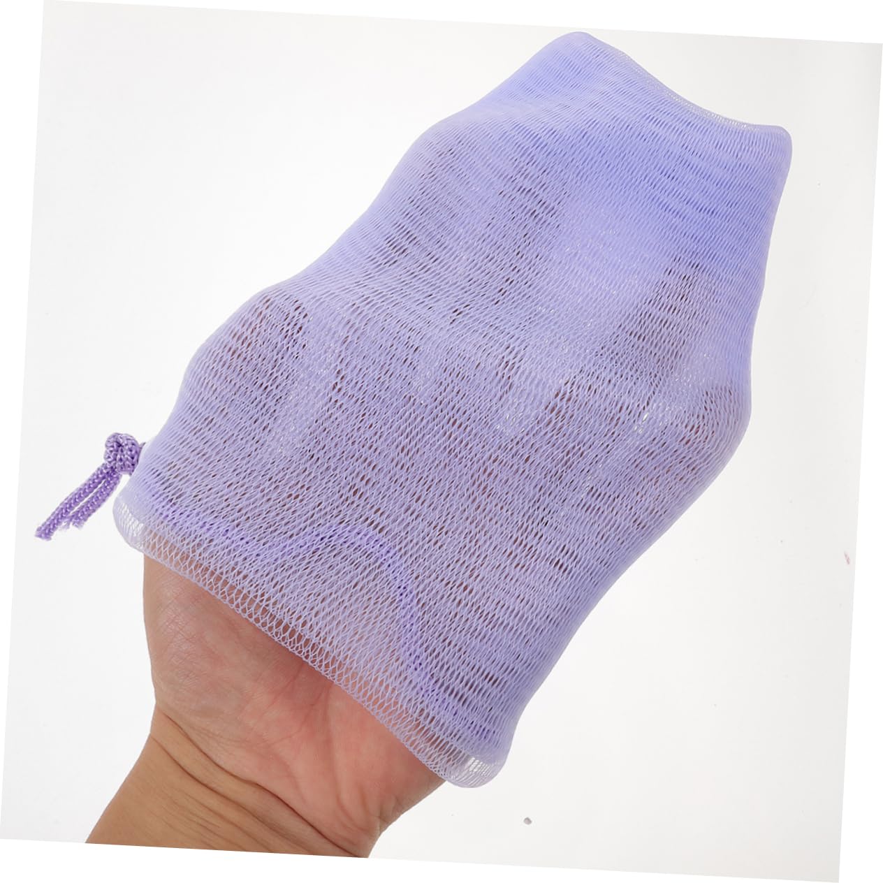 NULYLU 4pcs Soap Bar Shower Bag Lathering Mesh for Face Net Pouch Exfoliating