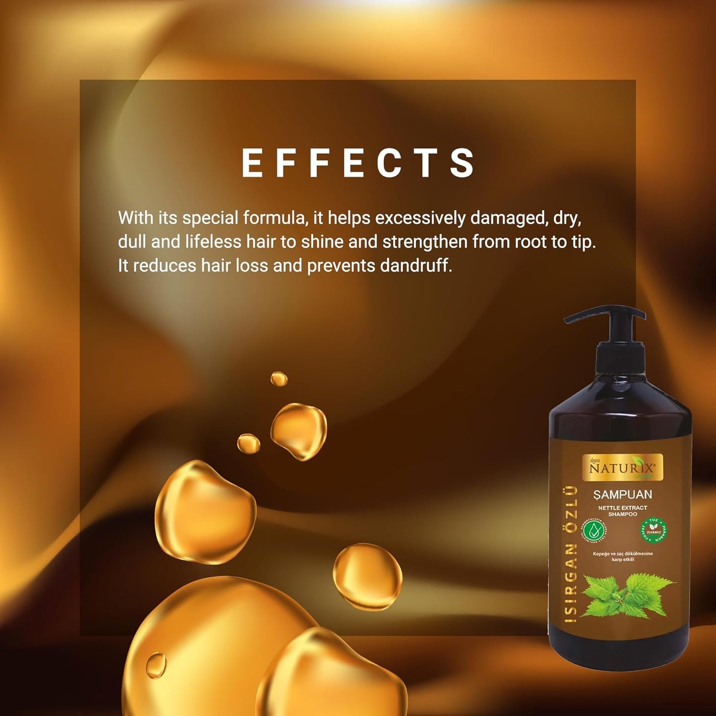 Organic Nettle Extract Shampoo for Hair Growth | Nourishing Hair Care Solution