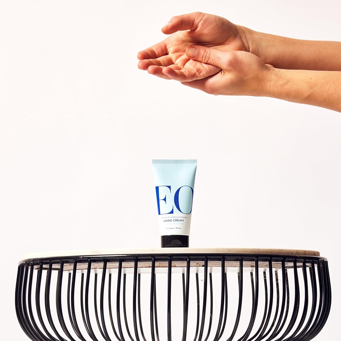 Organic EO Hand Cream - 2 Pack, 2.5 oz | Orange Blossom & Vanilla Moisturizer for Dry Skin