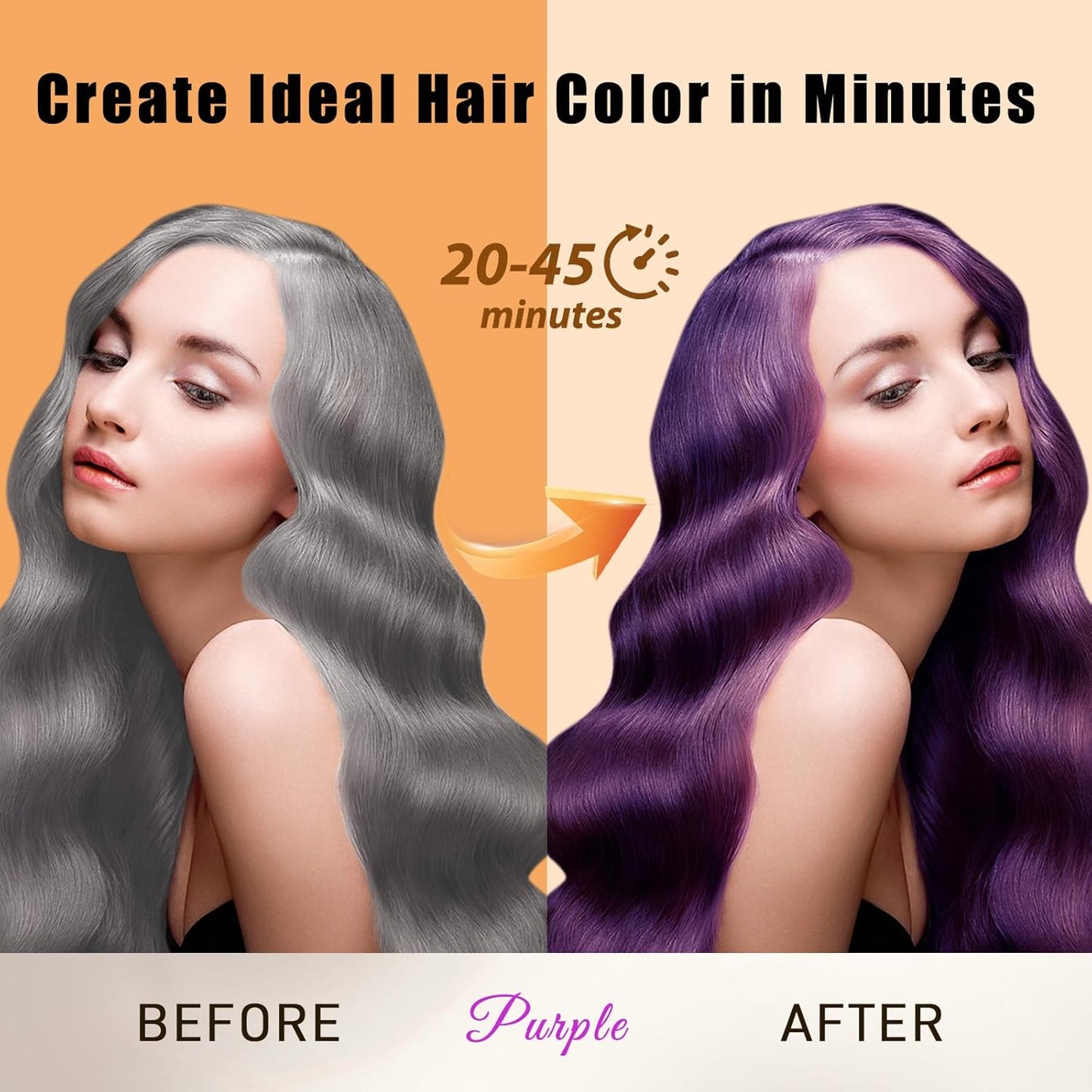 Natural Dark Coffee Hair Dye Shampoo 3-in-1 for Long-Lasting Gray Coverage - 16.9 Fl Oz