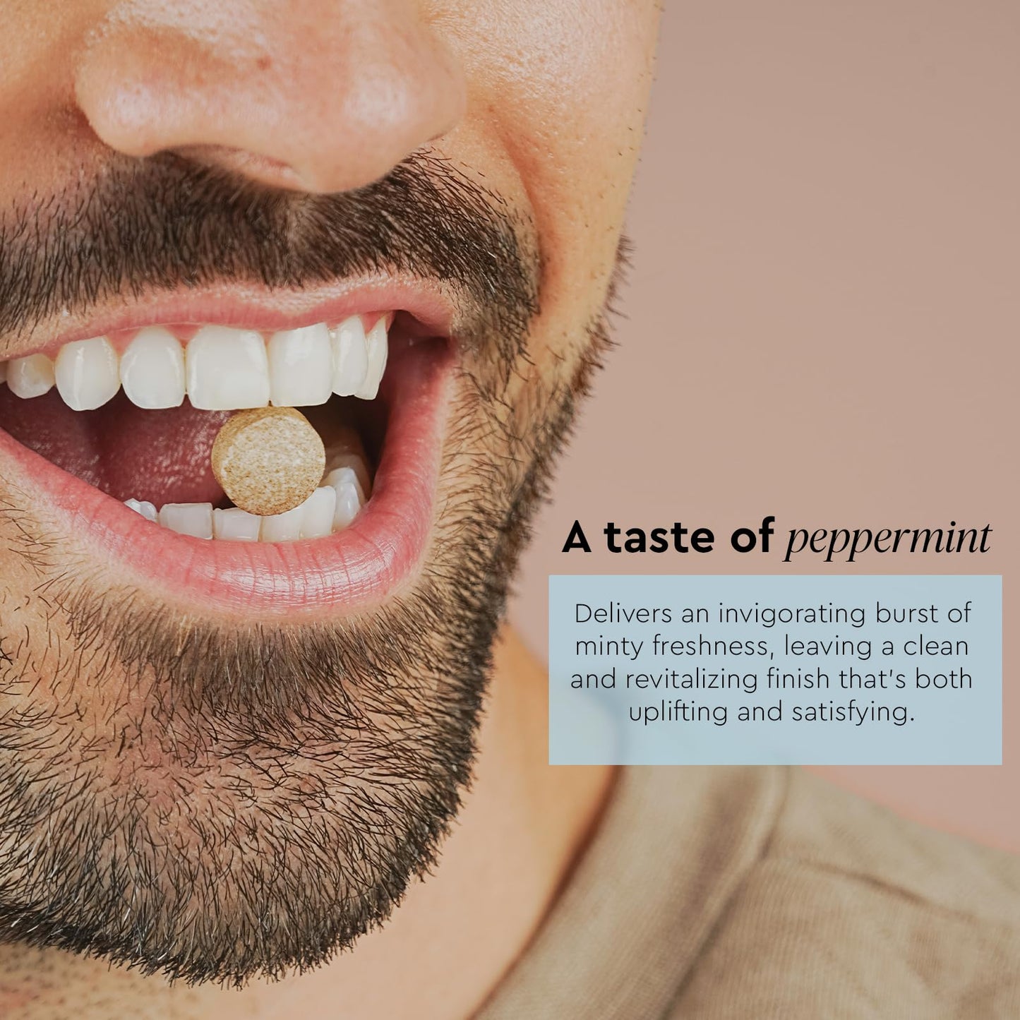 Boka Vital Bite Oral Pre + Probiotics - Sugar-Free Nut-Free Chewable Dental Probiotics for Teeth and Gums with BLIS K12, Vitamin D3 K2 for Men Women, Freshens Breath - Peppermint, 30 ct