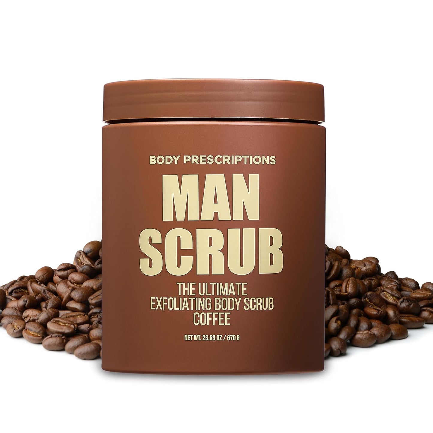 Men’s Charcoal Exfoliating Body Scrub – 21oz Cleansing Wash for All Skin Types