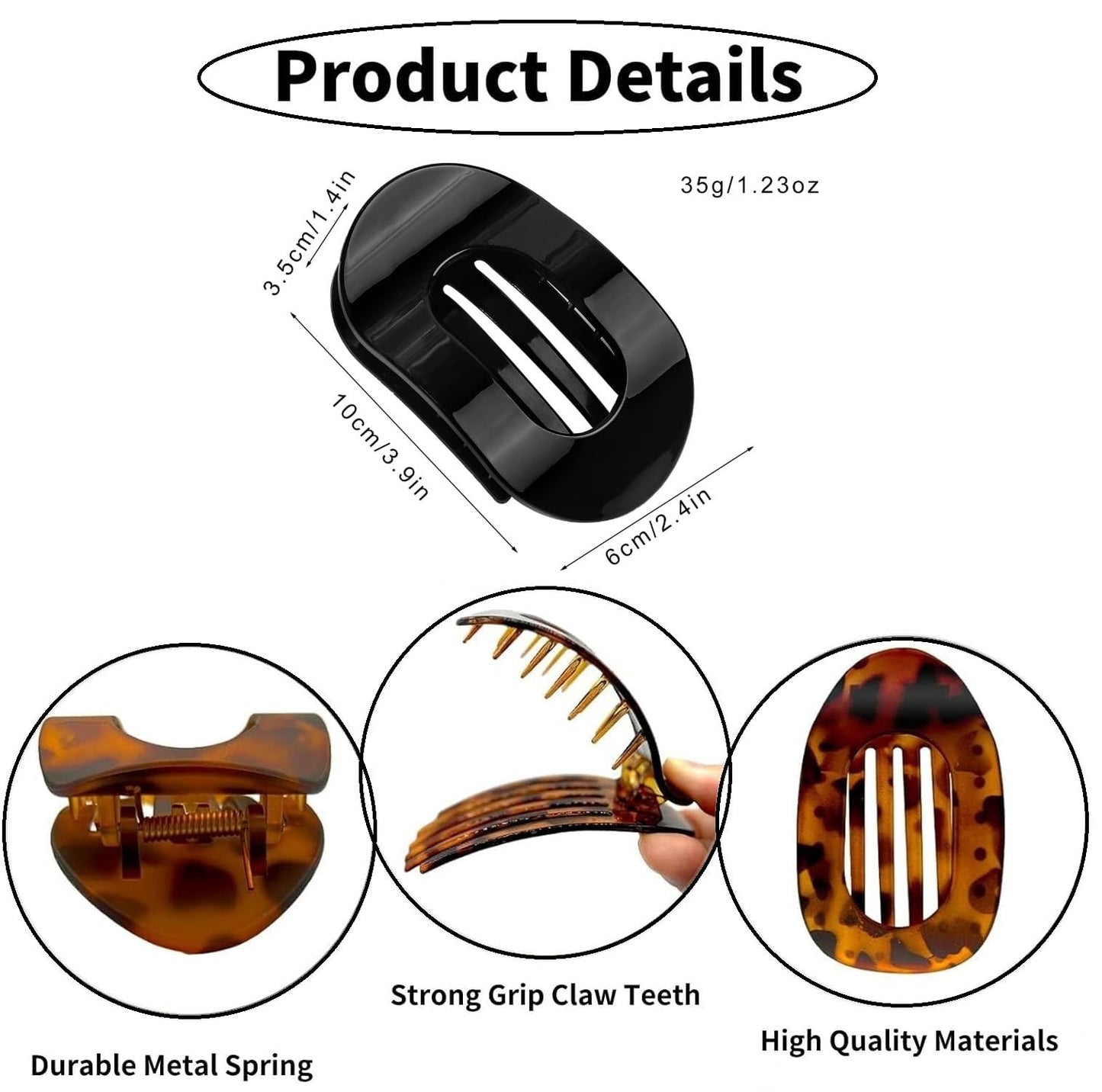 Simple Elegant Duckbill Hair Clip, Benglatt Hair Clip, Flat Hair Clips for Women, Effortless Style, All-Day Hold (4Pcs-C)