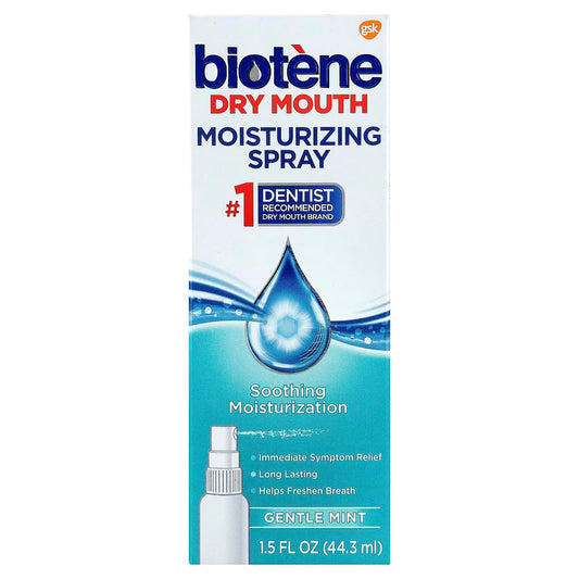 Biotene Dry Mouth Moisturizing Spray Gentle Mint 1.5 Oz (pack of 10)