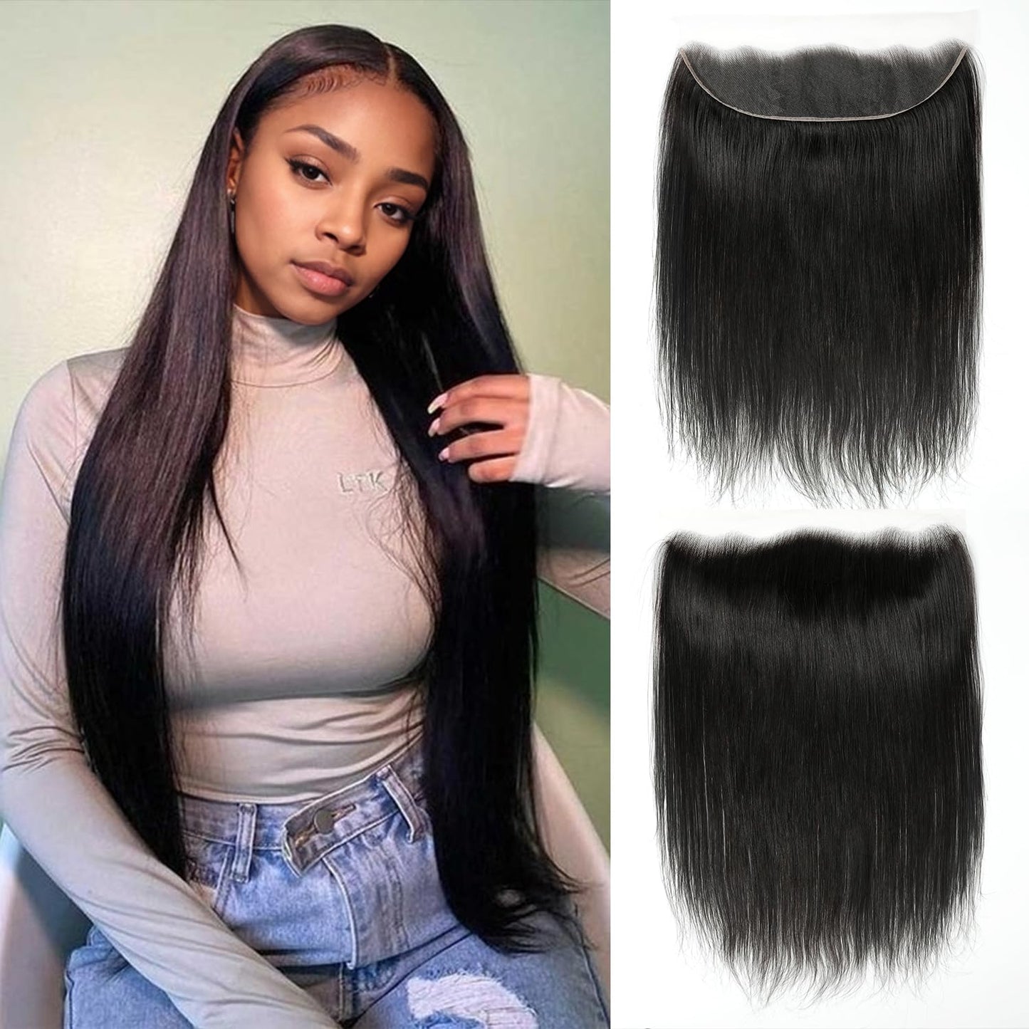 5x5 HD Lace Closure Body Wave Human Hair - Pre-Plucked Natural Hairline (10 Inch, Natural Color)