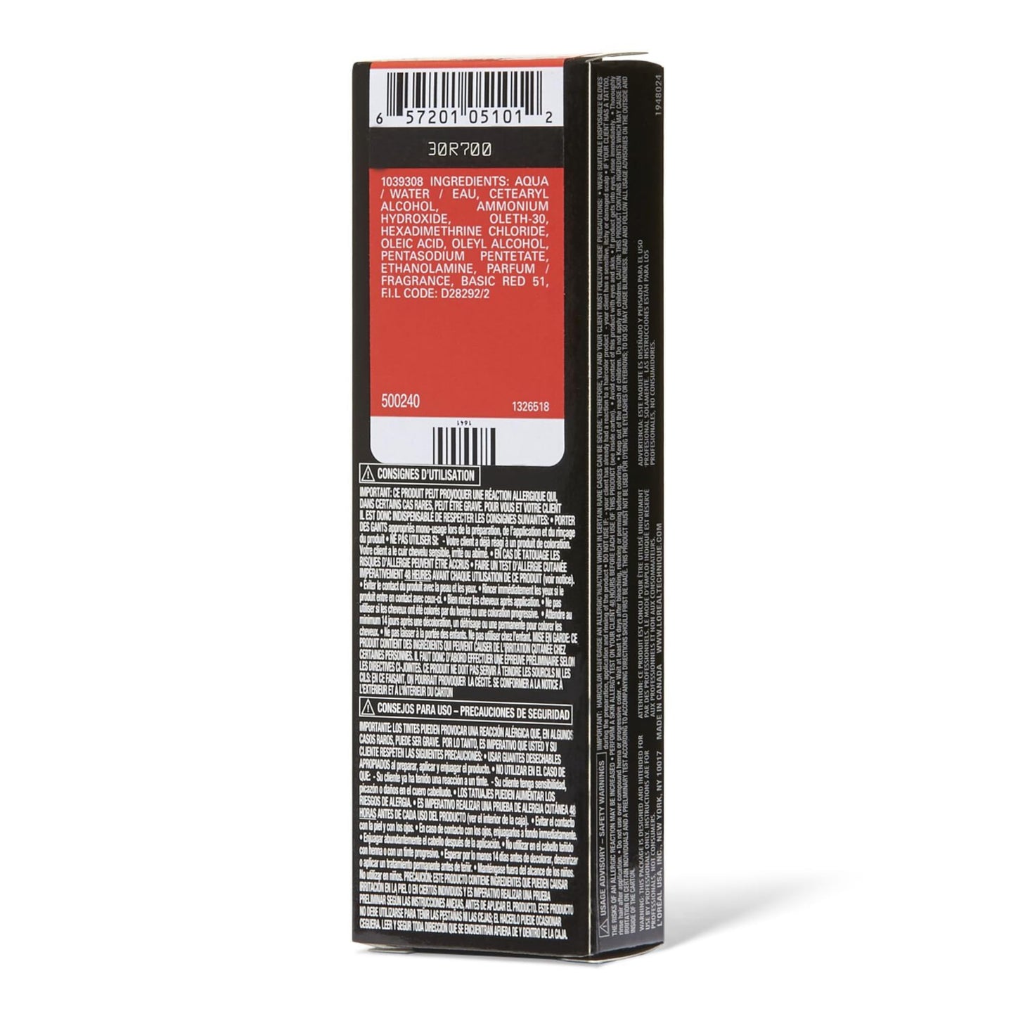 L'OREAL TECHNIQUE HiColor Red HiLights Permanent Hair Color for Dark Hair | Intense Red Highlights | No Pre-Lightening Required | Rich, No-Drip Creme | Quick Processing Time | Magenta