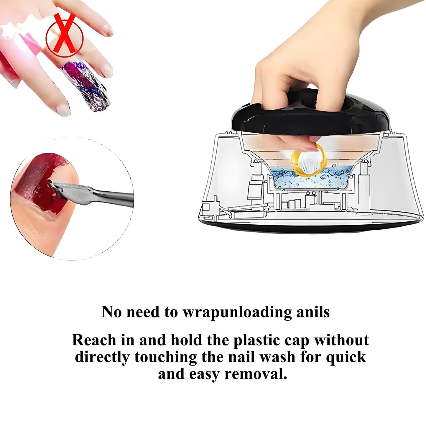 JOJOCOSMO Upgraded Electric Steam Nail Polish Remover Machine, 36 Watt Portable Automatic Gel Nail Polish Remover with UV Varnish Removal for Home and Salon Use, New Pink