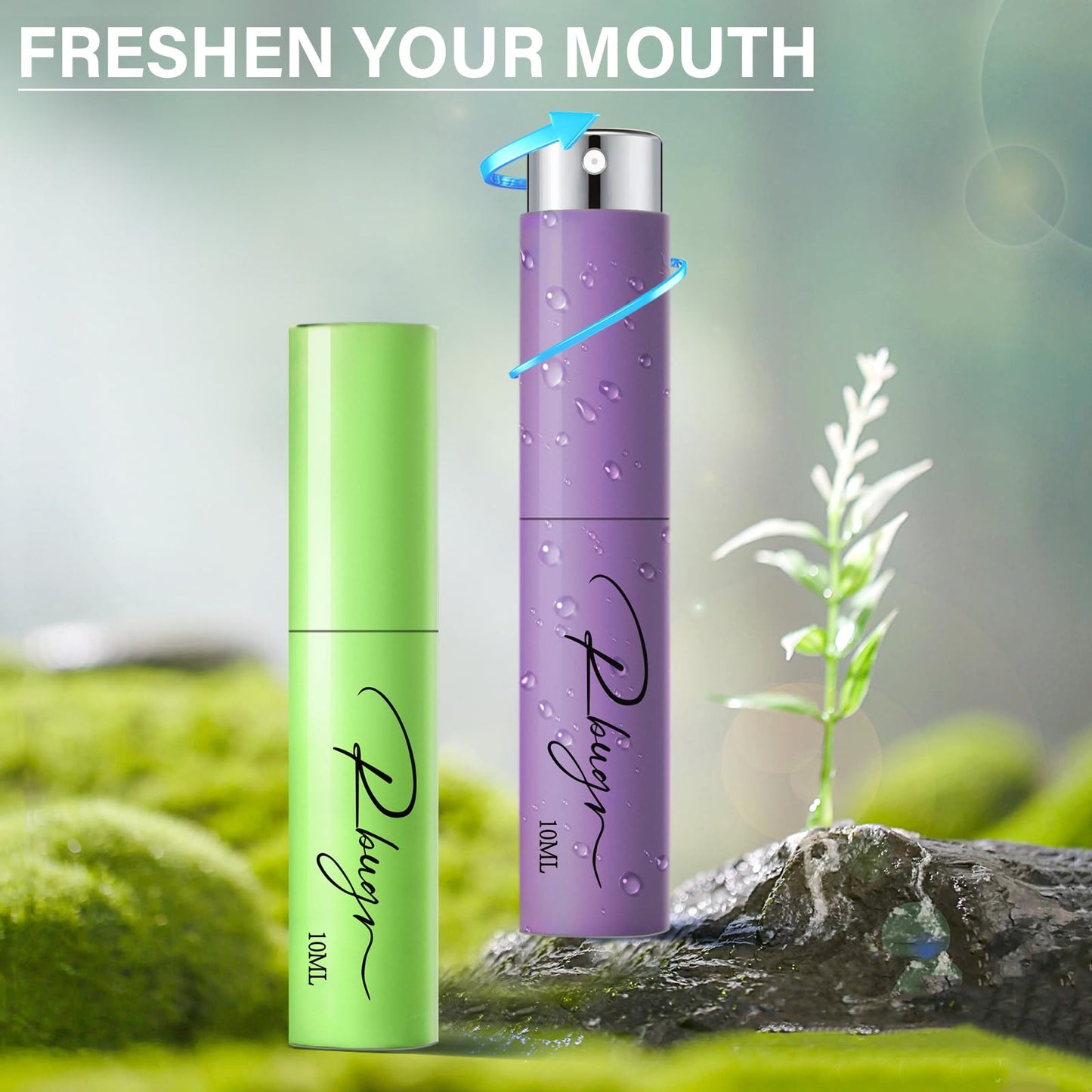 RBUGR Breath Spray,5 Pcs Dry Mouth Spray,Mouth Spray Fresh Breath for Breath Care,Breath Spray for Bad Breath for Portability(10 ml/0.33 floz