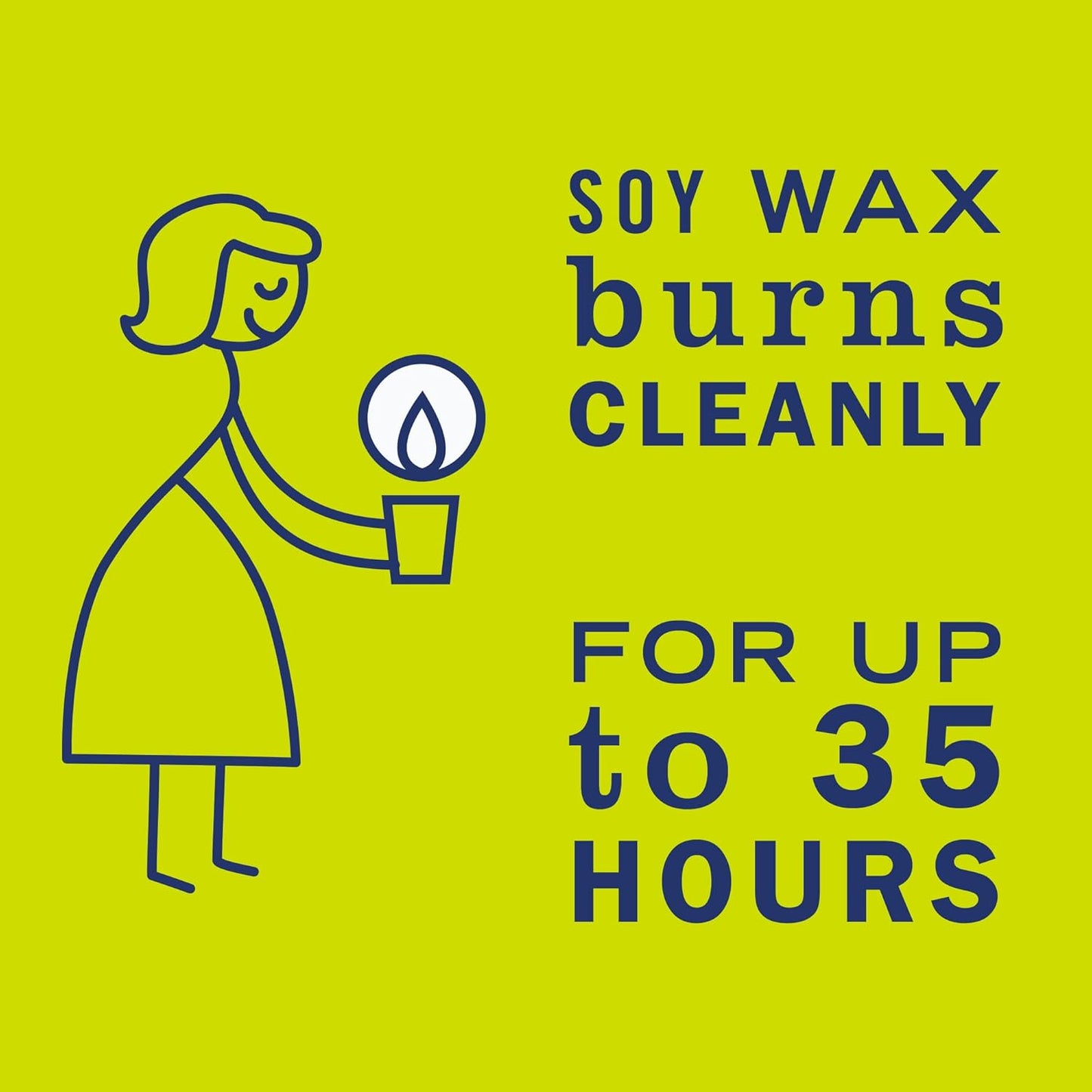 Mrs. Meyer's Clean Day Lemon Verbena Soy Candle - 35 Hour Burn, Aromatherapy, 7.2 oz