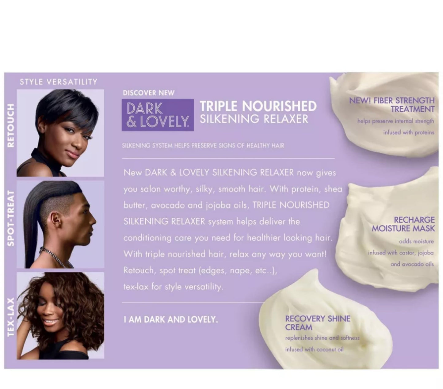SoftSheen-Carson Dark and Lovely Triple Nourished Silkening No-Lye Relaxer with Shea Butter, Regular