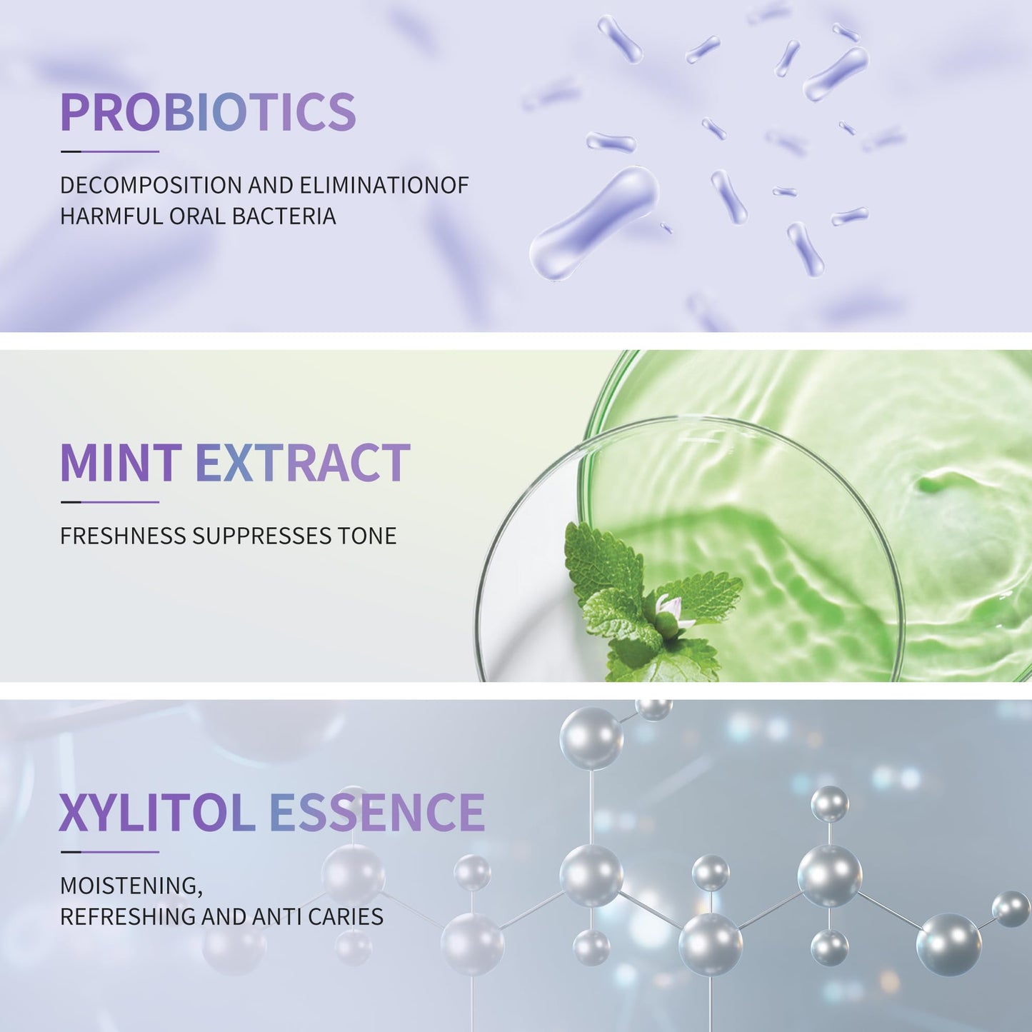 CEELIKE Probiotic Oral Spray for Long-Lasting Freshness, Alcohol-Free Oral Spray with Probiotics for Breath Care, Convenient Travel-Sized Breath Spray(0.68oz) (20ml) (2PC)