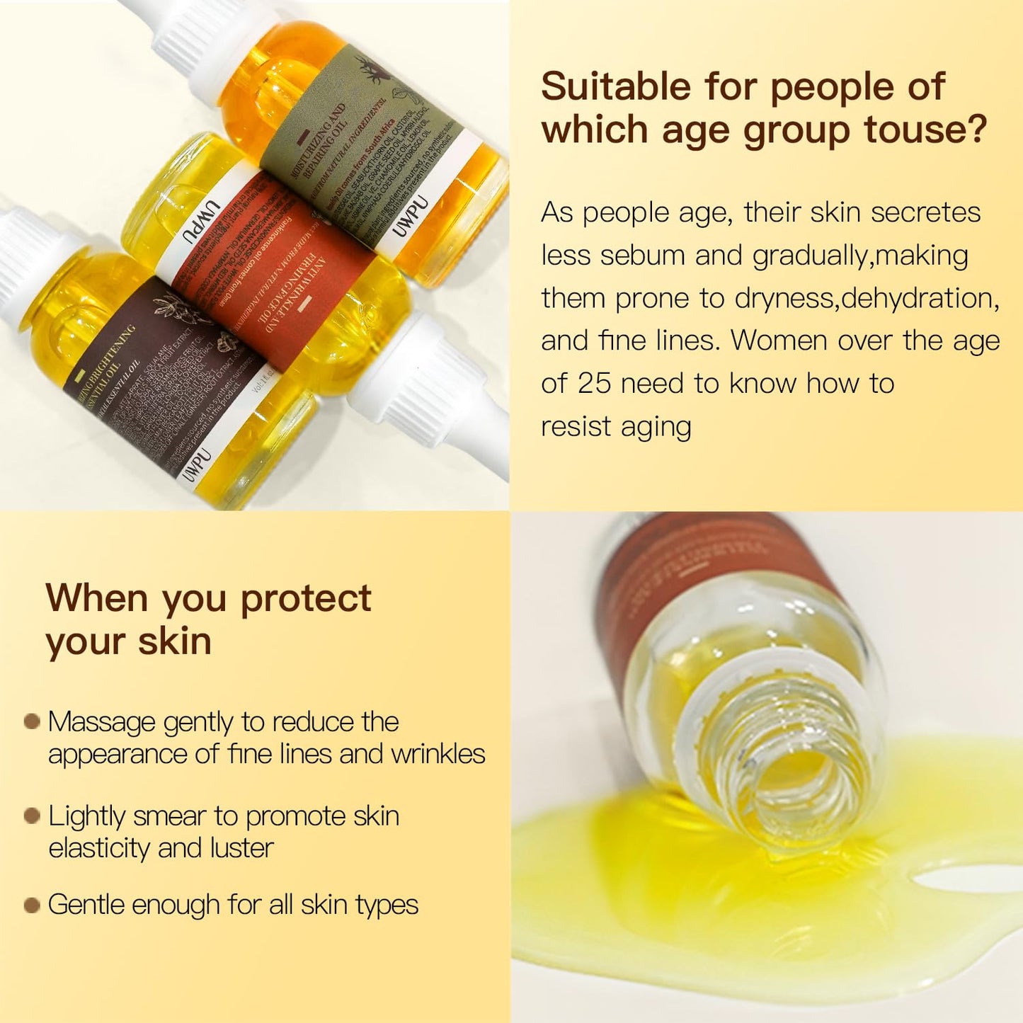 Vitamin E Oil 80,000 IU with Bakuchiol for Wrinkles & Scars - 30ml Natural Skin Moisturizer