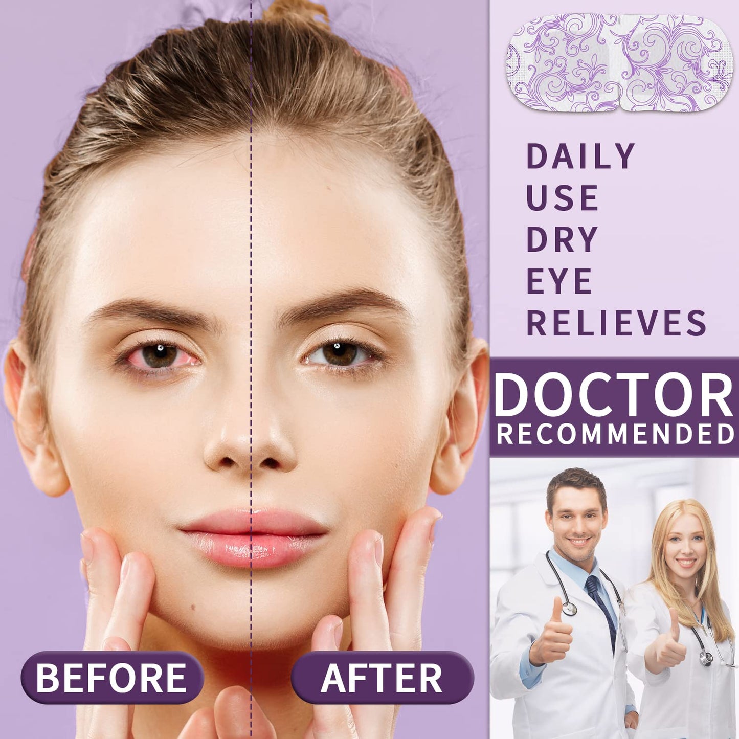 Self-Heating Eye Mask 18 Pack - Silk Cotton Warm Compress for Dry Eye Relief