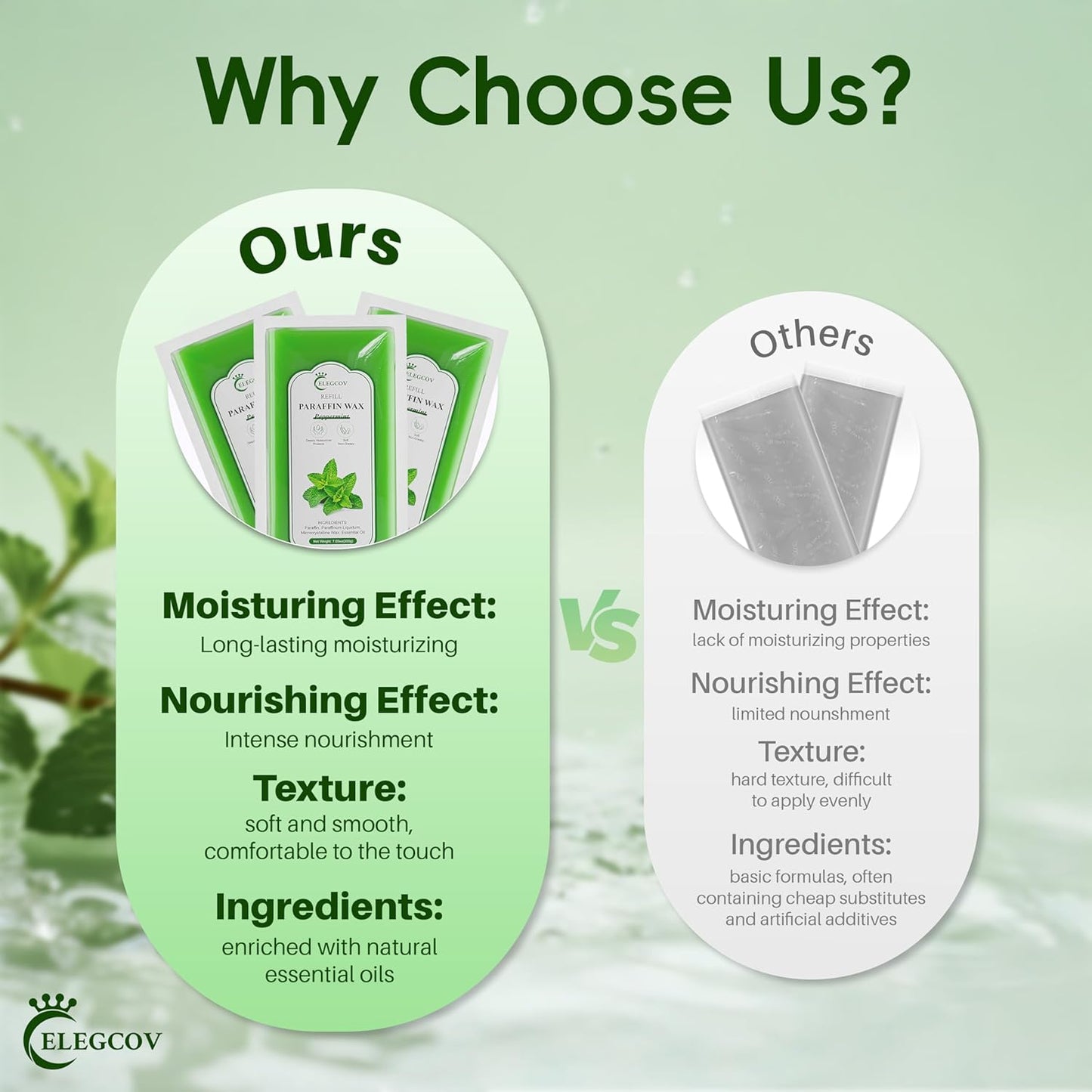 Lavender Scented Paraffin Wax Refills - 10 Pack for Hand & Feet Moisturizing Treatment